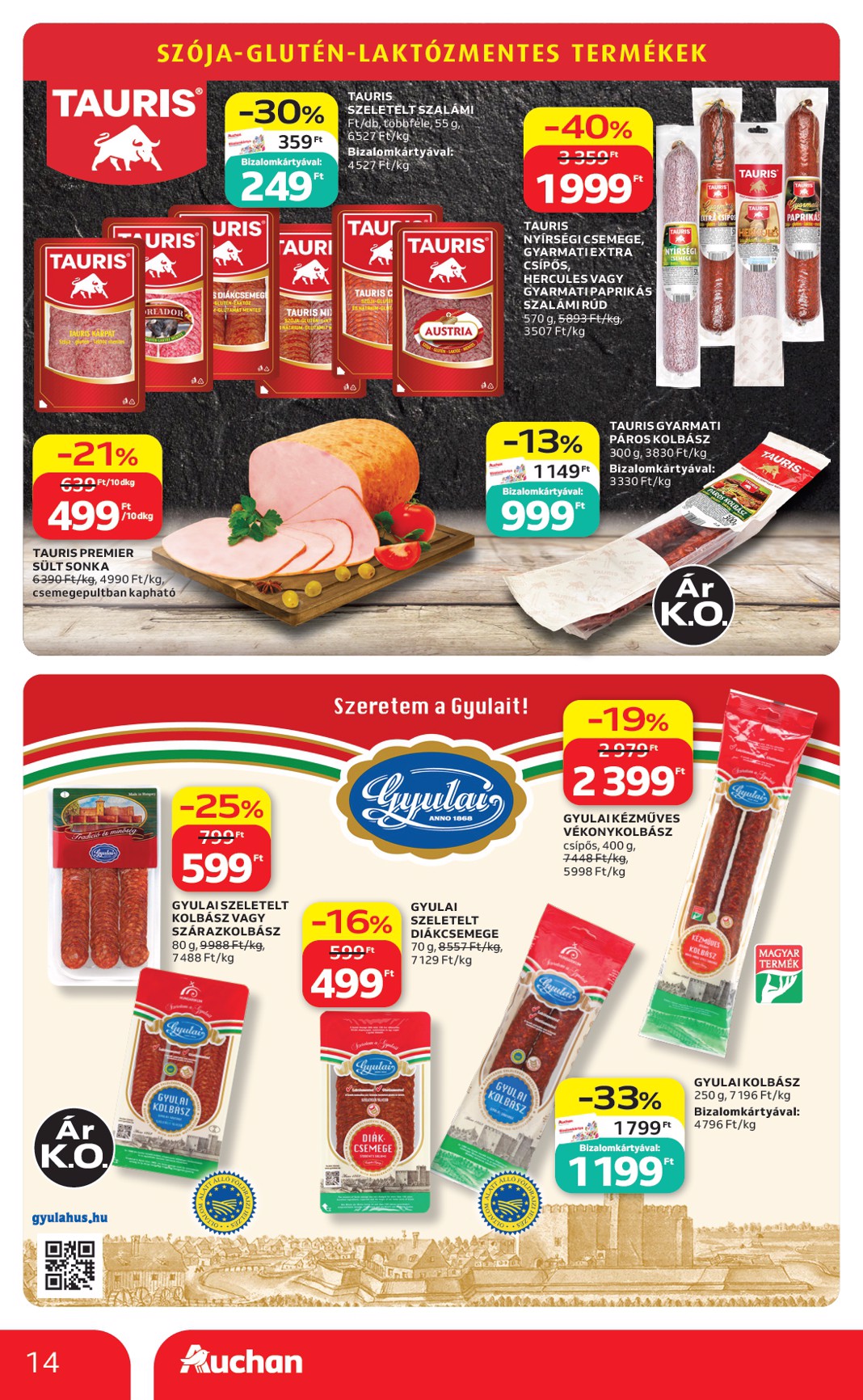 auchan - A jövőbeli Auchan Hipermarket akciós újság csütörtöktől 2026.08.13.-tól szerdától 2026.08.19.-ig érvényes. - page: 14