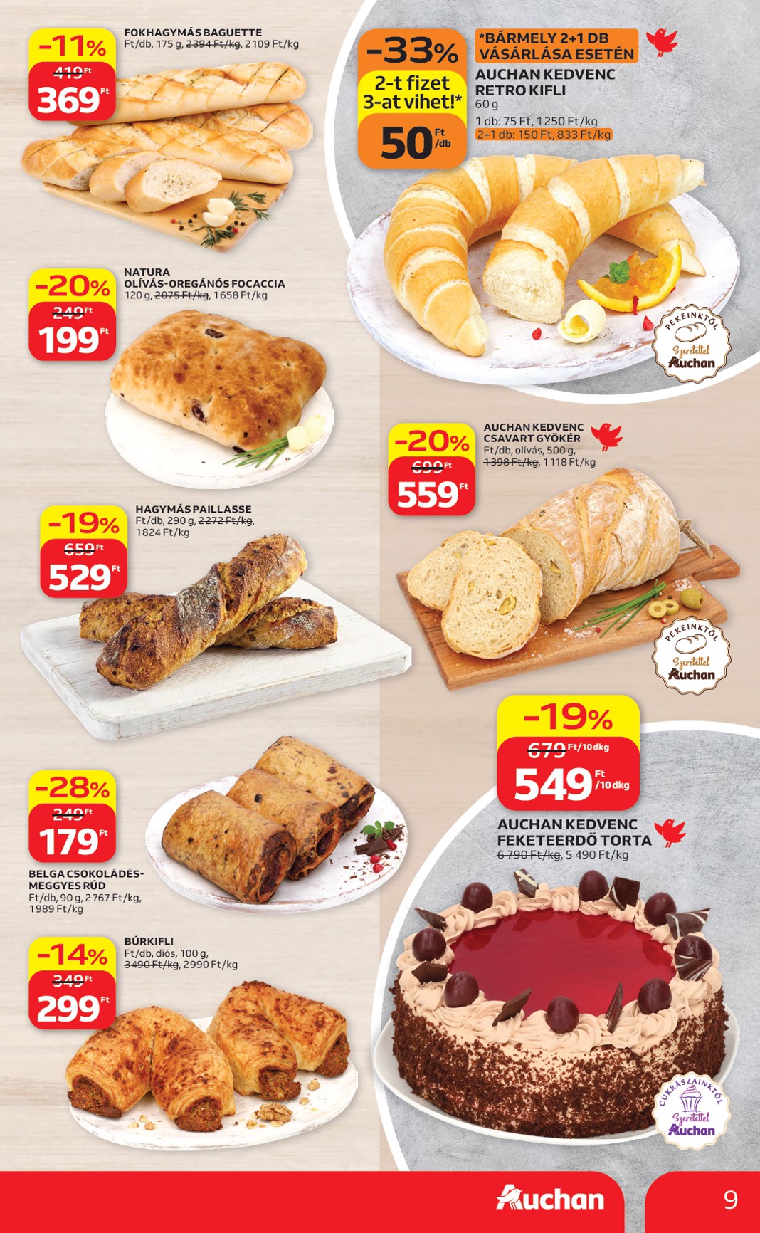 auchan - A jövőbeli Auchan Hipermarket akciós újság csütörtöktől 2026.08.13.-tól szerdától 2026.08.19.-ig érvényes. - page: 9