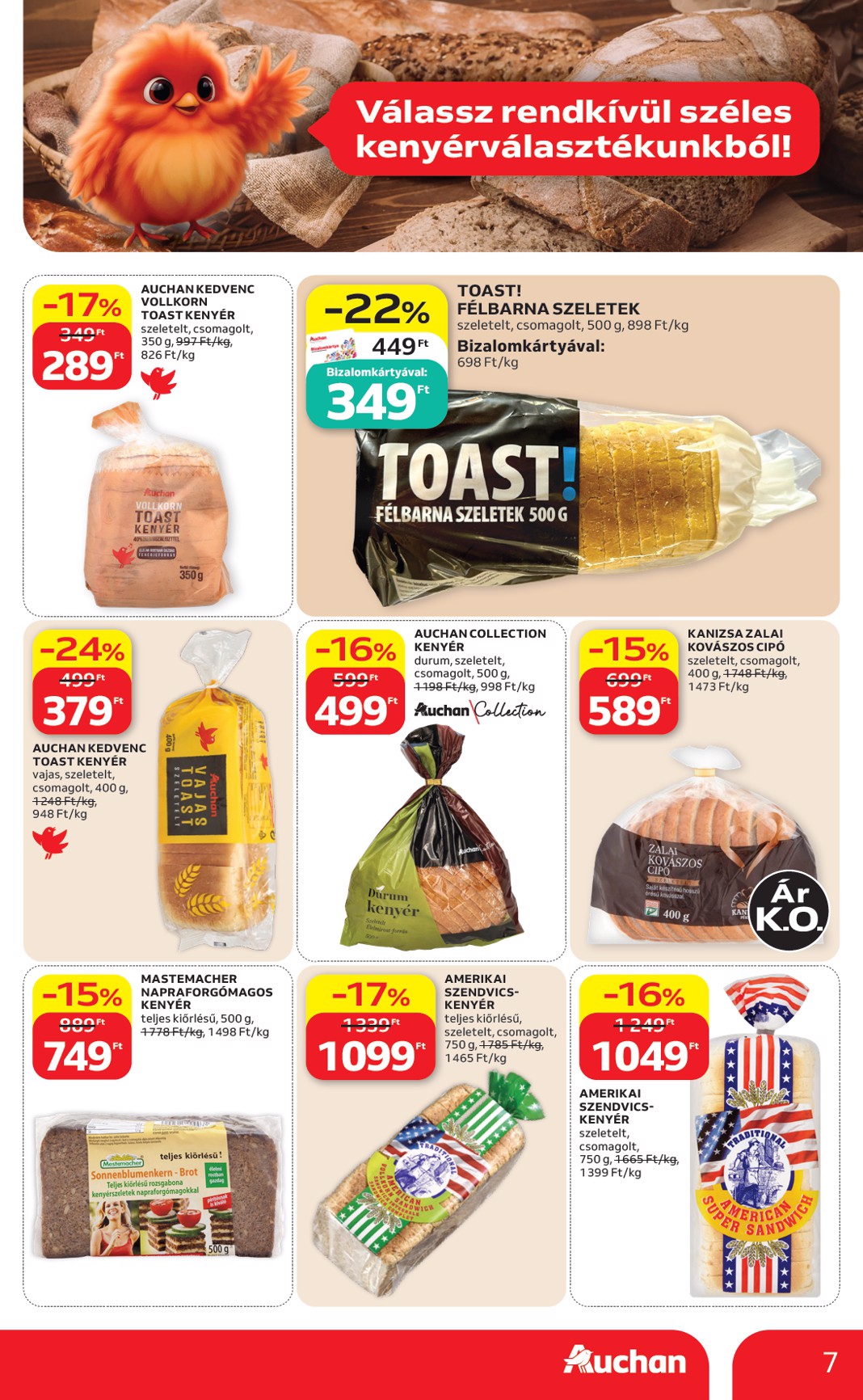 auchan - A jövőbeli Auchan Hipermarket akciós újság csütörtöktől 2026.08.13.-tól szerdától 2026.08.19.-ig érvényes. - page: 7