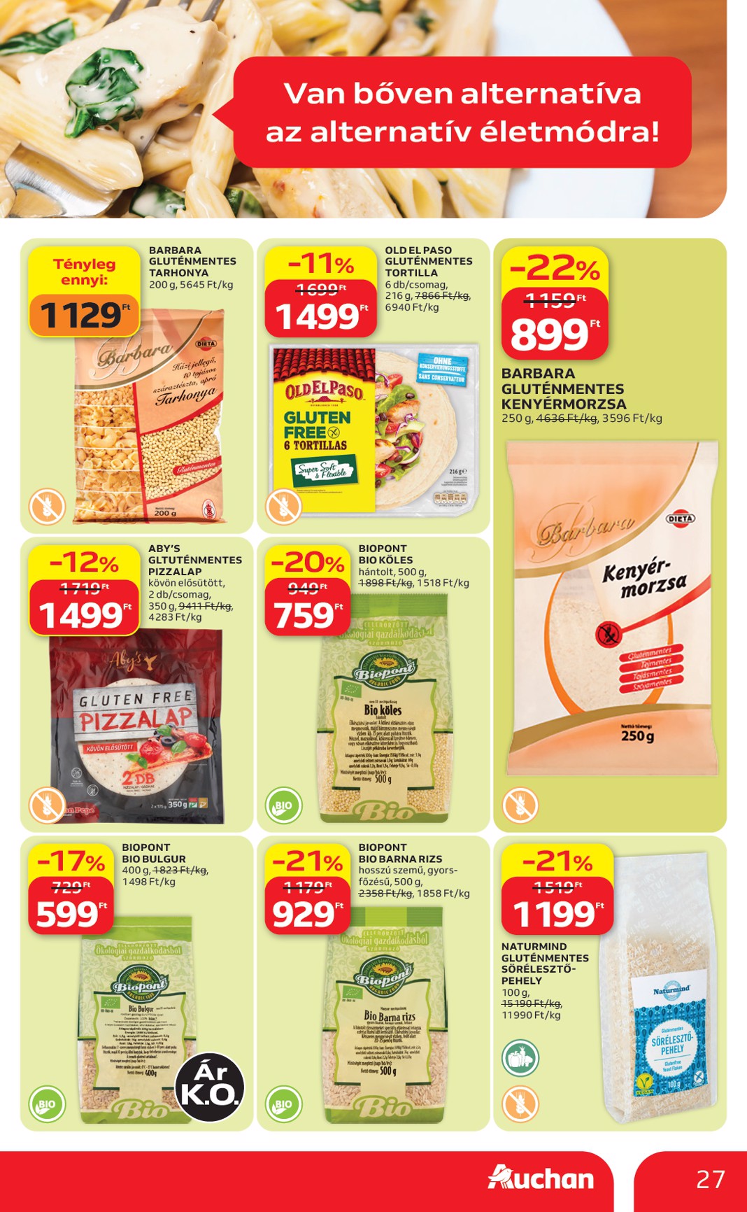 auchan - A jövőbeli Auchan Hipermarket akciós újság csütörtöktől 2026.08.13.-tól szerdától 2026.08.19.-ig érvényes. - page: 27