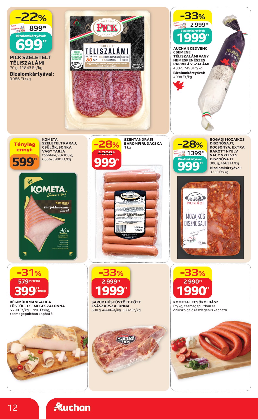 auchan - A jövőbeli Auchan Hipermarket akciós újság csütörtöktől 2026.08.13.-tól szerdától 2026.08.19.-ig érvényes. - page: 12