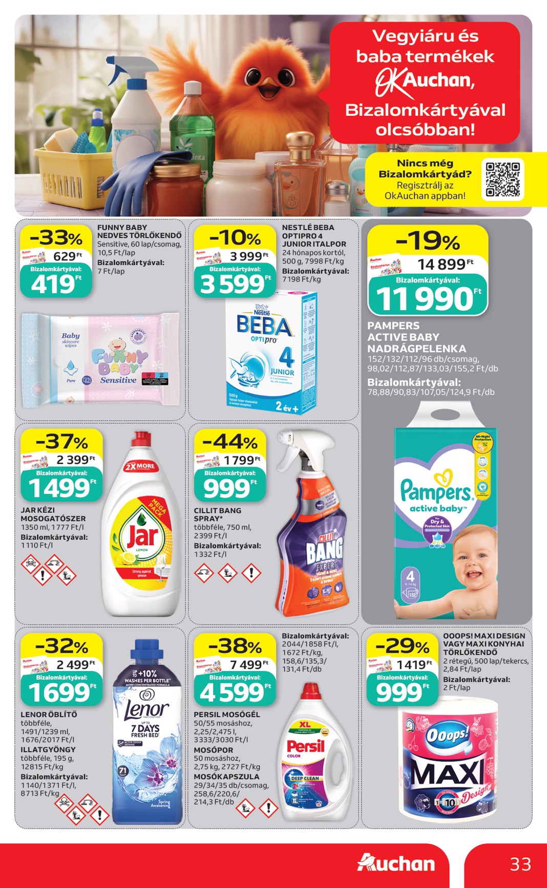 auchan - A jövőbeli Auchan Hipermarket akciós újság csütörtöktől 2026.08.13.-tól szerdától 2026.08.19.-ig érvényes. - page: 33