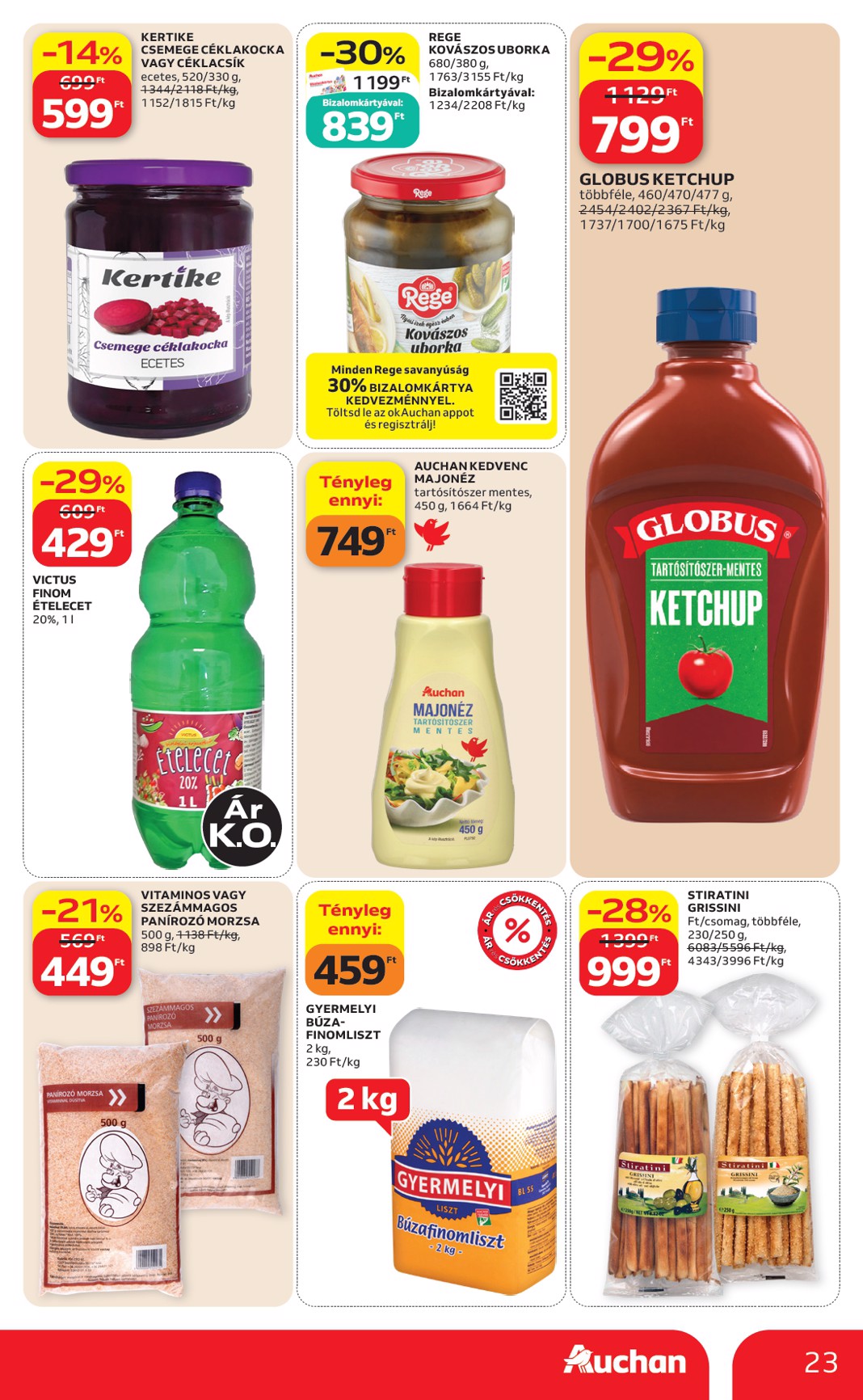 auchan - A jövőbeli Auchan Hipermarket akciós újság csütörtöktől 2026.08.13.-tól szerdától 2026.08.19.-ig érvényes. - page: 23