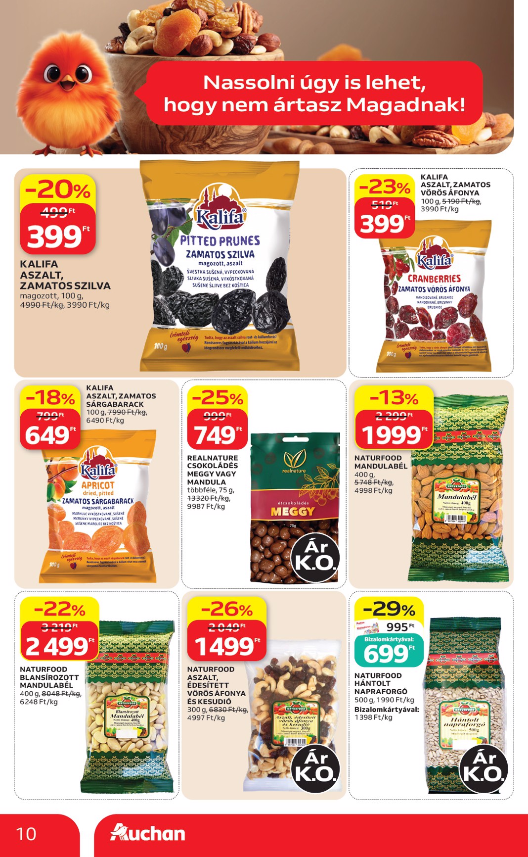 auchan - A jövőbeli Auchan Hipermarket akciós újság csütörtöktől 2026.08.13.-tól szerdától 2026.08.19.-ig érvényes. - page: 10