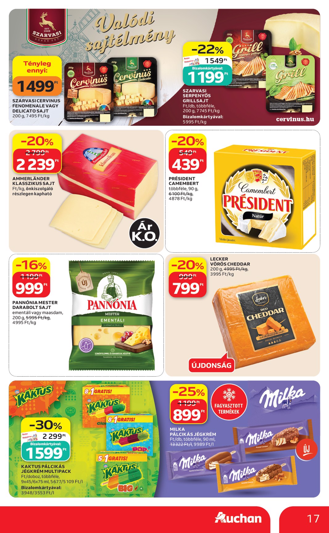 auchan - A jövőbeli Auchan Hipermarket akciós újság csütörtöktől 2026.08.13.-tól szerdától 2026.08.19.-ig érvényes. - page: 17
