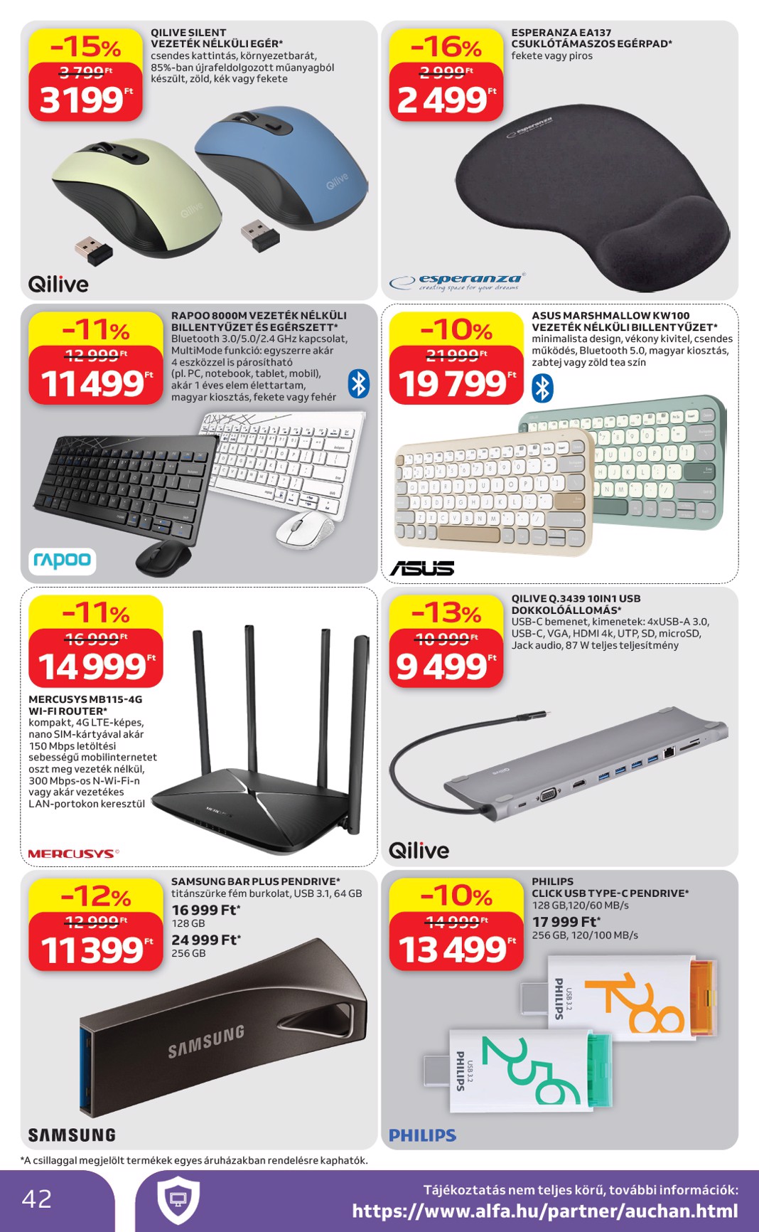 auchan - A jövőbeli Auchan Hipermarket akciós újság csütörtöktől 2026.08.13.-tól szerdától 2026.08.19.-ig érvényes. - page: 42