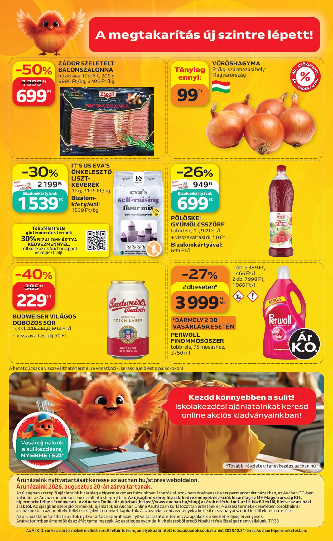 auchan - A jövőbeli Auchan Hipermarket akciós újság csütörtöktől 2026.08.13.-tól szerdától 2026.08.19.-ig érvényes. - page: 46