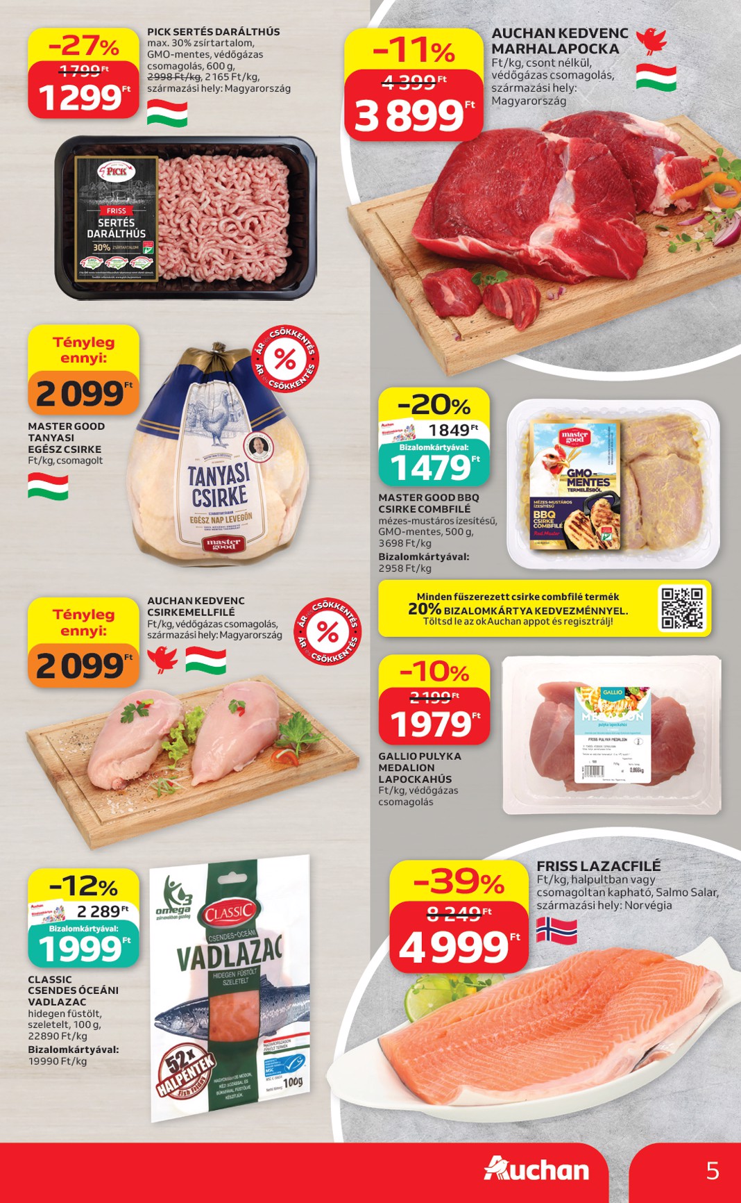 auchan - A jövőbeli Auchan Hipermarket akciós újság csütörtöktől 2026.08.13.-tól szerdától 2026.08.19.-ig érvényes. - page: 5