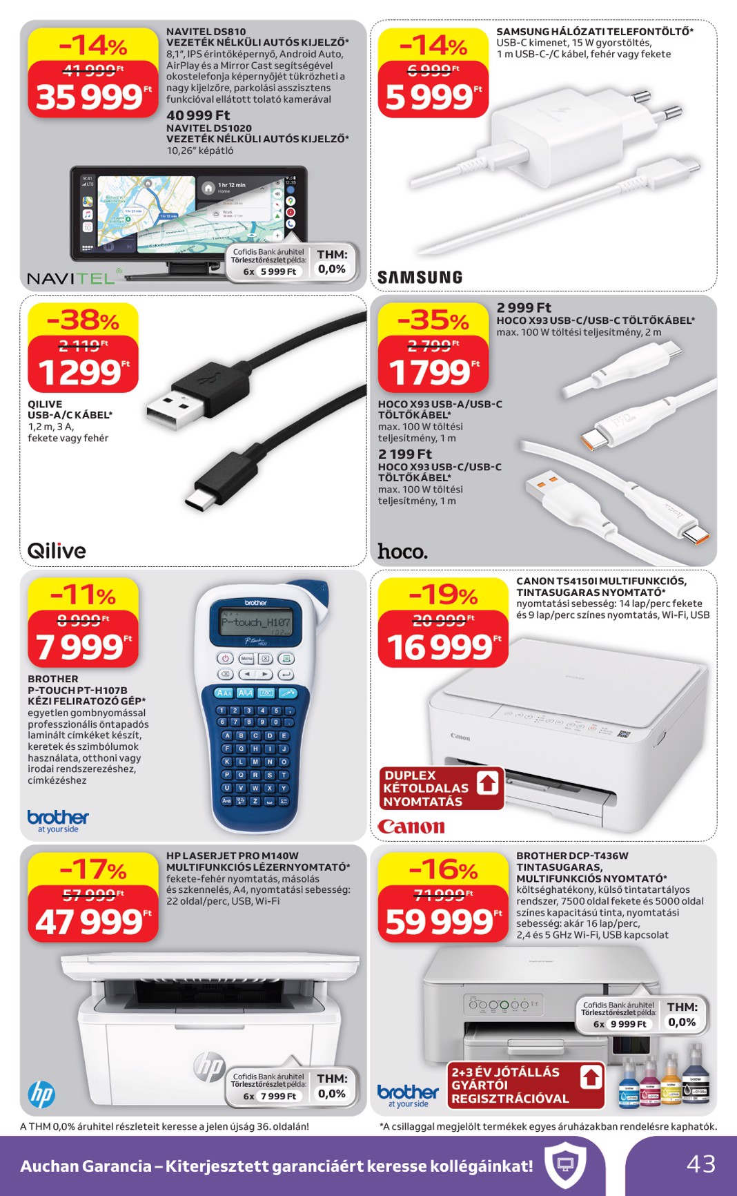 auchan - A jövőbeli Auchan Hipermarket akciós újság csütörtöktől 2026.08.13.-tól szerdától 2026.08.19.-ig érvényes. - page: 43