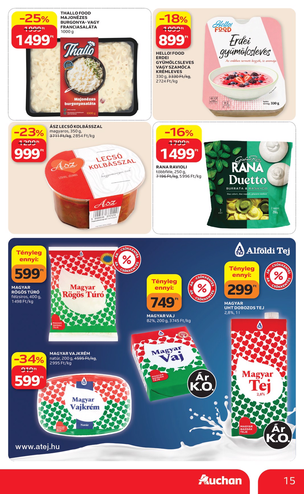 auchan - A jövőbeli Auchan Hipermarket akciós újság csütörtöktől 2026.08.13.-tól szerdától 2026.08.19.-ig érvényes. - page: 15