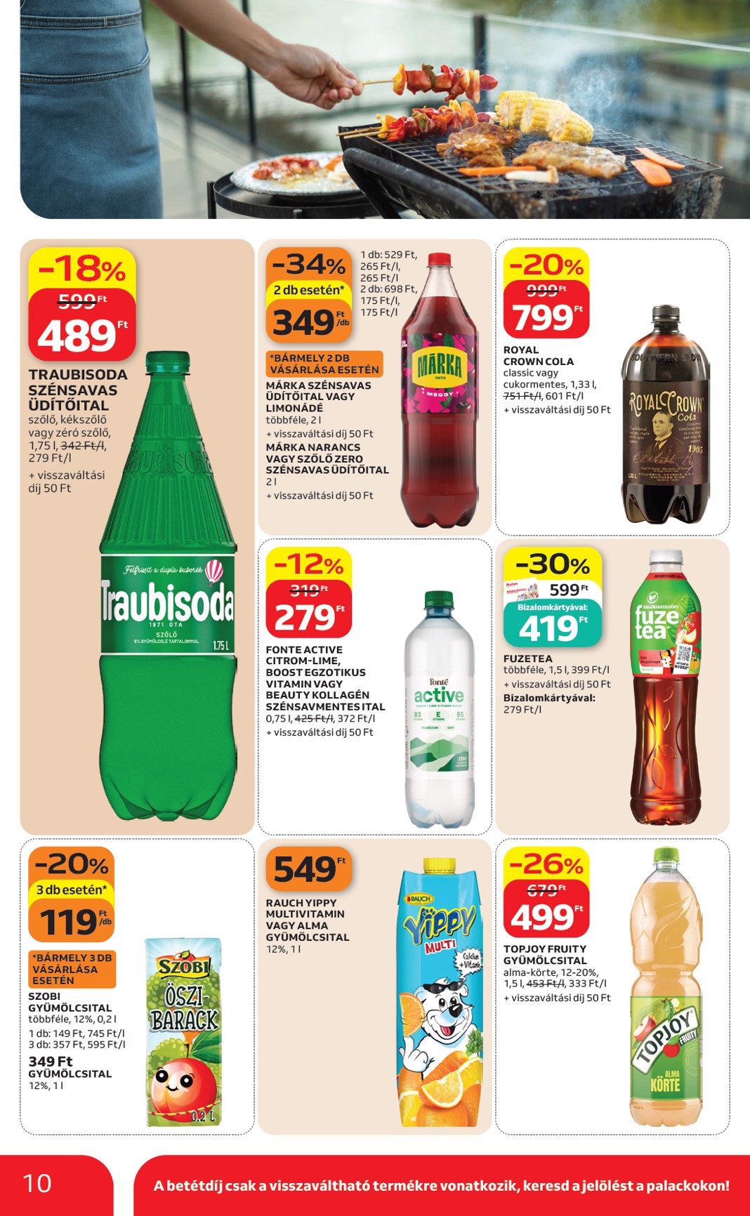 auchan - A jövőbeli Auchan - Grill ajánlataink akciós újság csütörtöktől 2026.08.13.-tól szerdától 2026.08.26.-ig érvényes. - page: 10