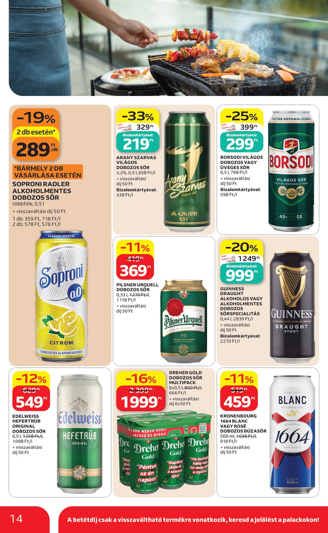 auchan - A jövőbeli Auchan - Grill ajánlataink akciós újság csütörtöktől 2026.08.13.-tól szerdától 2026.08.26.-ig érvényes. - page: 14