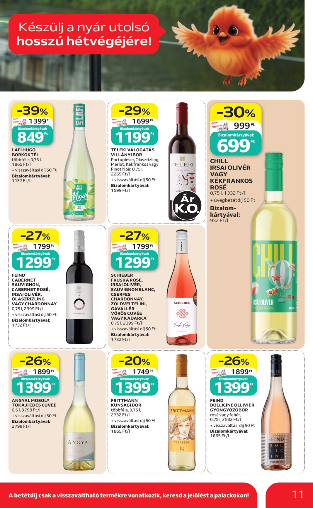 auchan - A jövőbeli Auchan - Grill ajánlataink akciós újság csütörtöktől 2026.08.13.-tól szerdától 2026.08.26.-ig érvényes. - page: 11