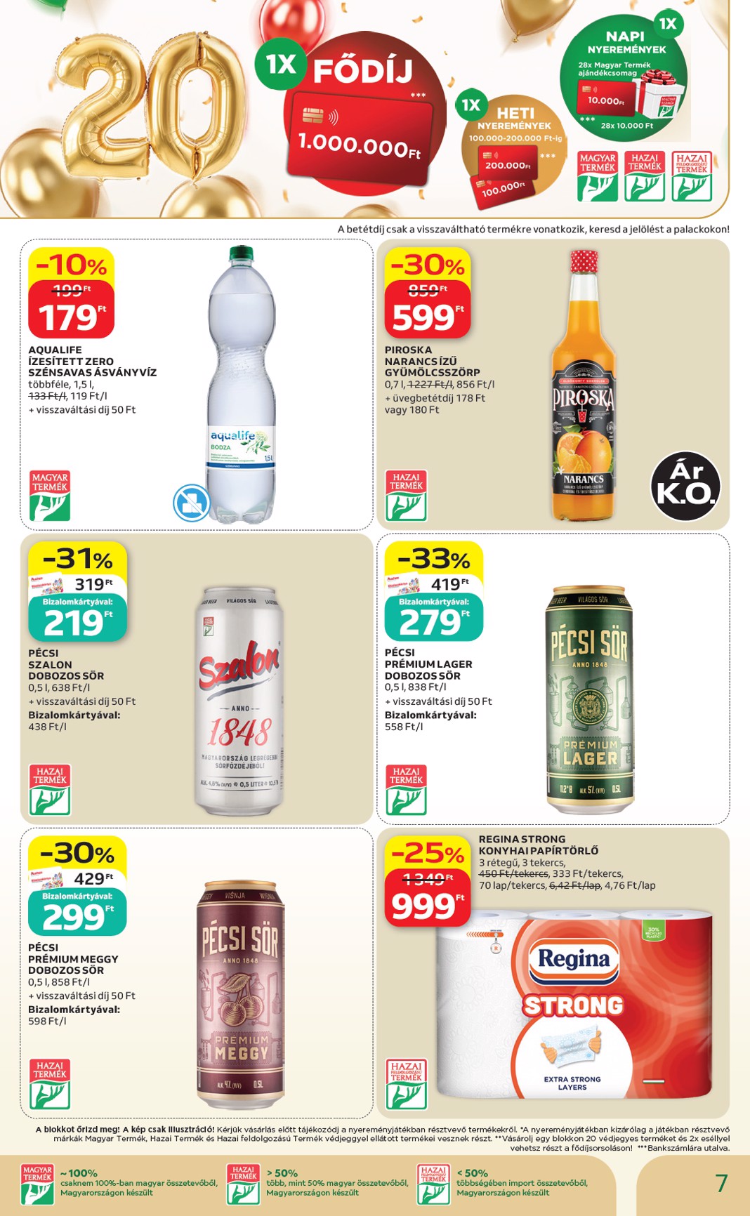 auchan - Auchan - Hazai termék ajánlataink hirdetmény a következő hétre péntektől 2026.08.21.-tól szerdától 2026.09.02.-ig - page: 7