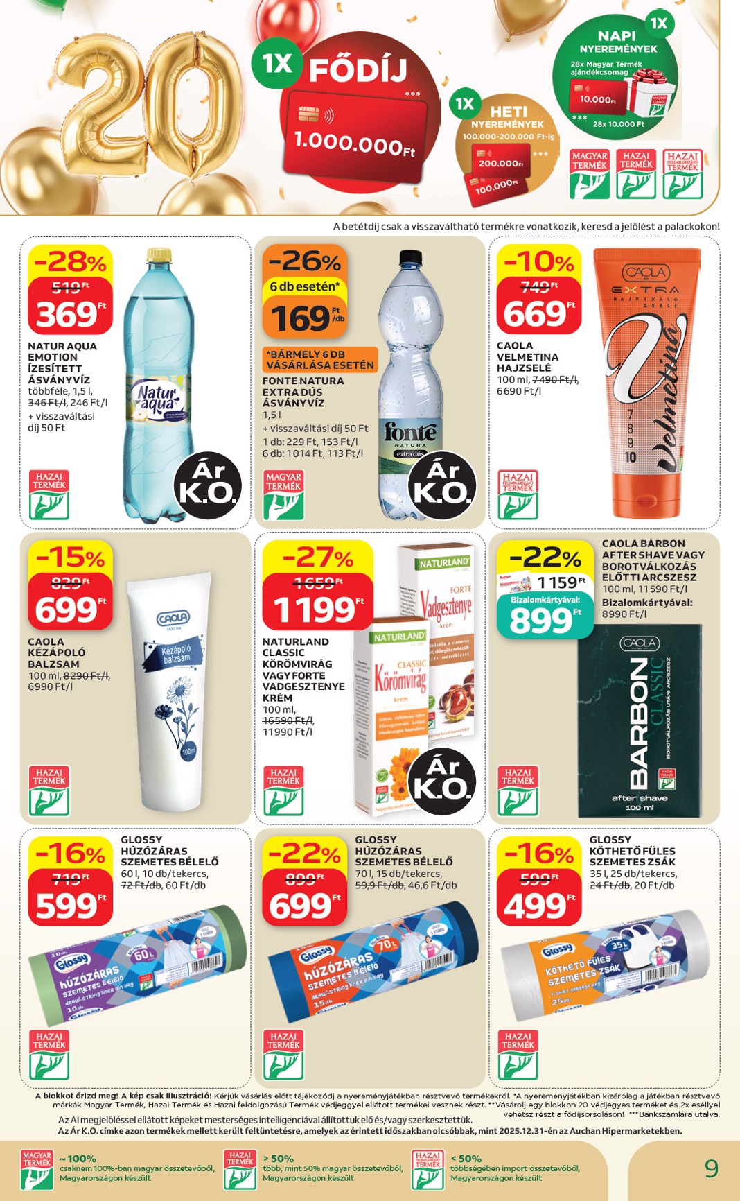 auchan - Auchan - Hazai termék ajánlataink hirdetmény a következő hétre péntektől 2026.08.21.-tól szerdától 2026.09.02.-ig - page: 9
