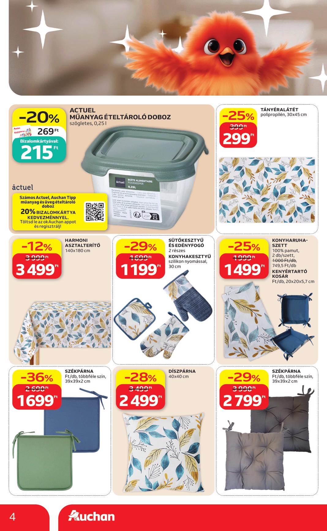 auchan - Auchan - Lakberendezés ajánlataink hirdetmény a következő hétre péntektől 2026.08.21.-tól szerdától 2026.08.26.-ig - page: 4