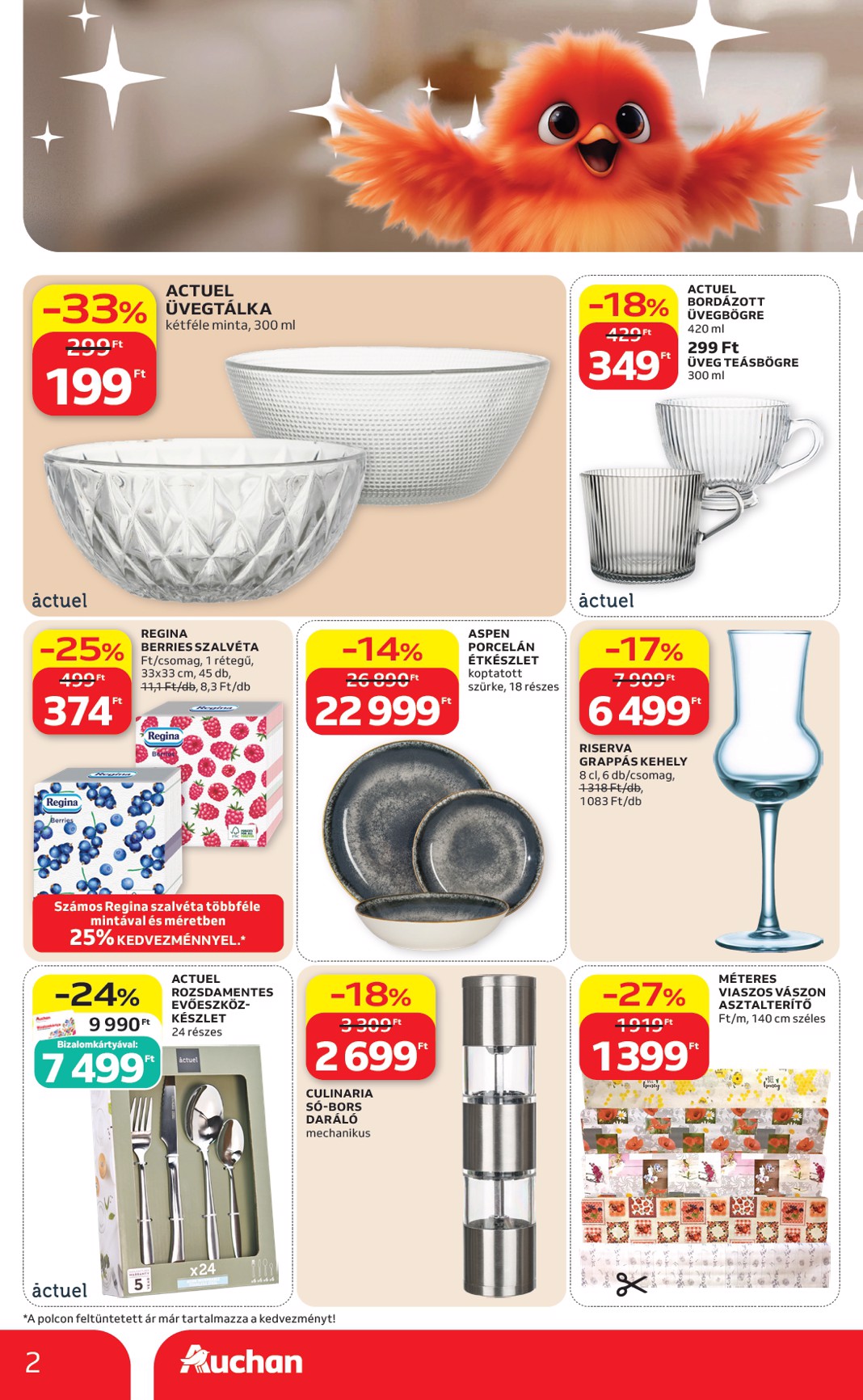 auchan - Auchan - Lakberendezés ajánlataink hirdetmény a következő hétre péntektől 2026.08.21.-tól szerdától 2026.08.26.-ig - page: 2