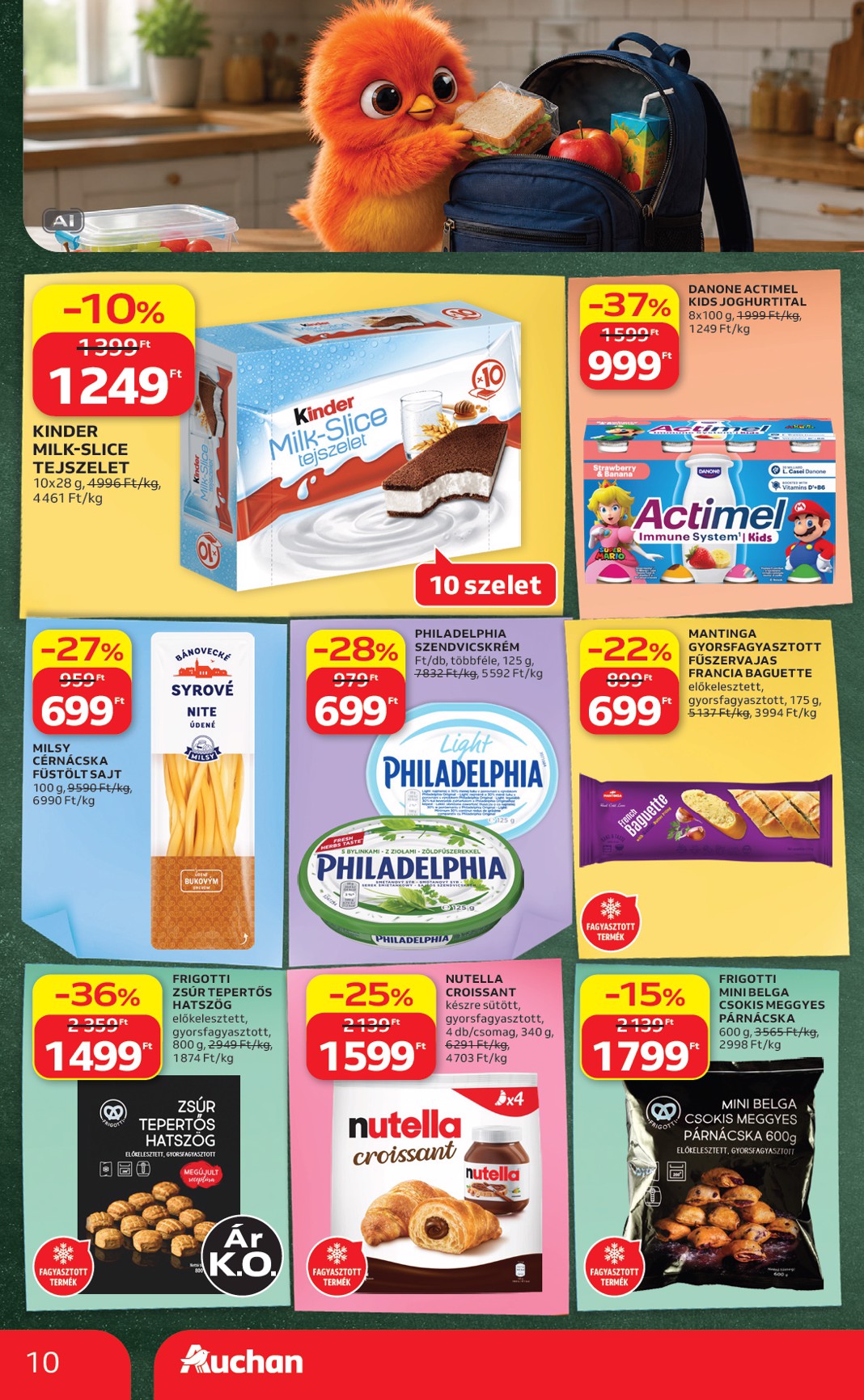 auchan - Auchan - Iskolakezdés ajánlataink hirdetmény a következő hétre péntektől 2026.08.21.-tól szerdától 2026.08.26.-ig - page: 10