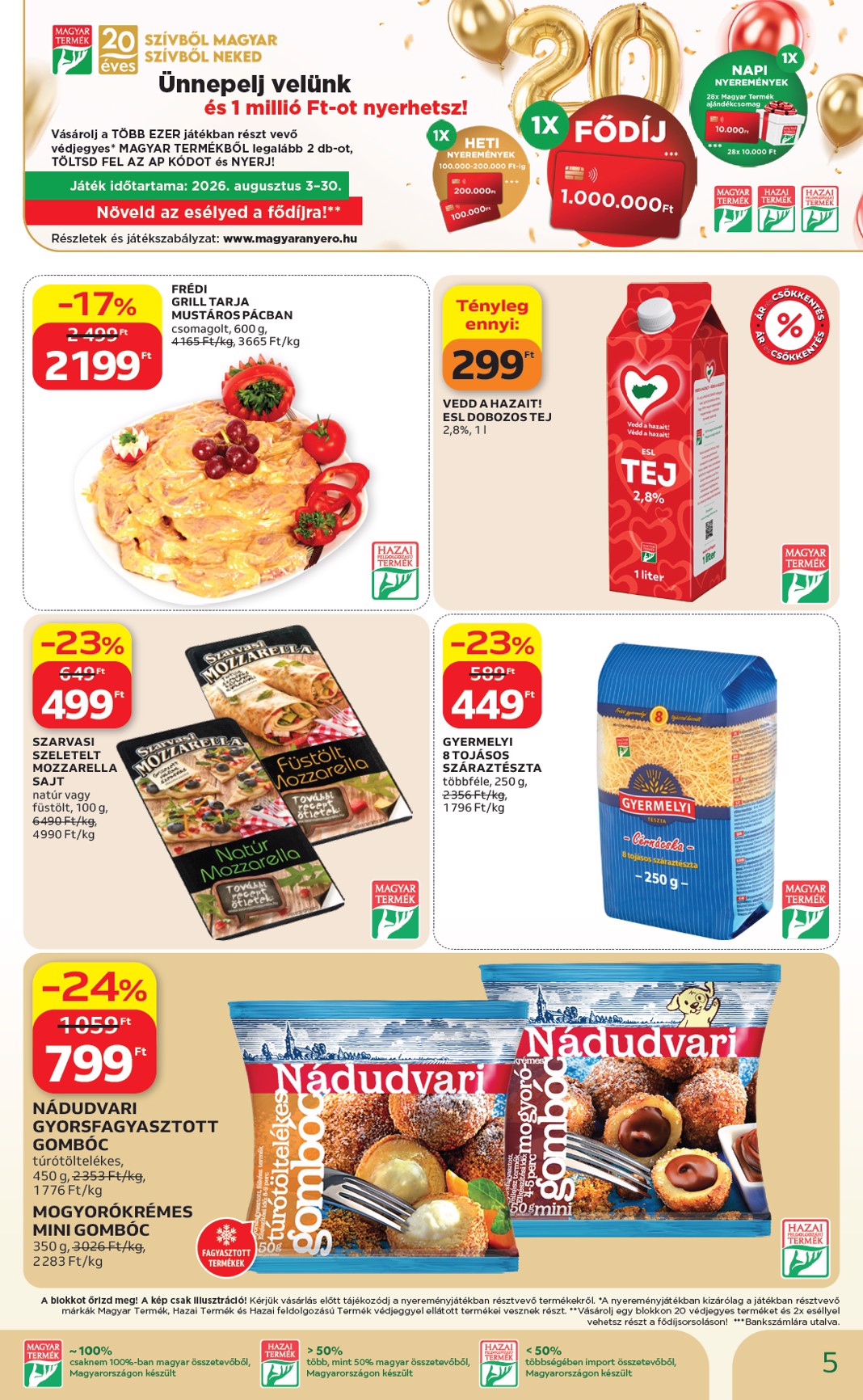 auchan - Auchan szupermarket hirdetmény a következő hétre péntektől 2026.08.21.-tól szerdától 2026.08.26.-ig - page: 5