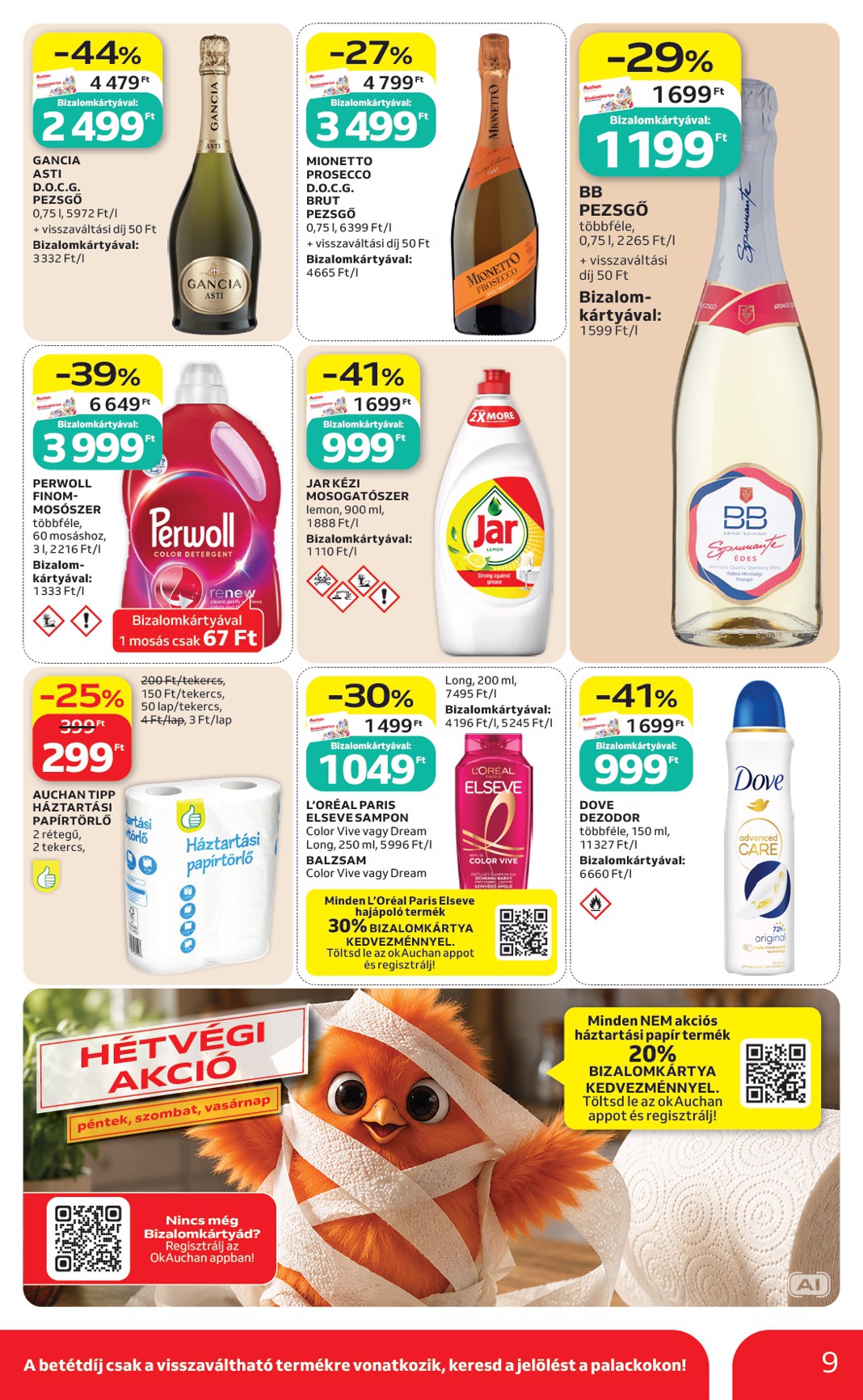 auchan - Auchan szupermarket hirdetmény a következő hétre péntektől 2026.08.21.-tól szerdától 2026.08.26.-ig - page: 9