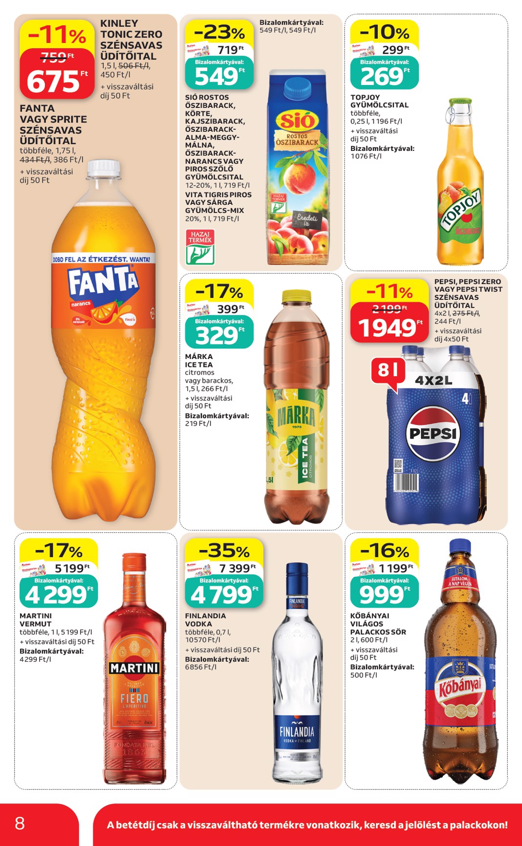 auchan - Auchan szupermarket hirdetmény a következő hétre péntektől 2026.08.21.-tól szerdától 2026.08.26.-ig - page: 8
