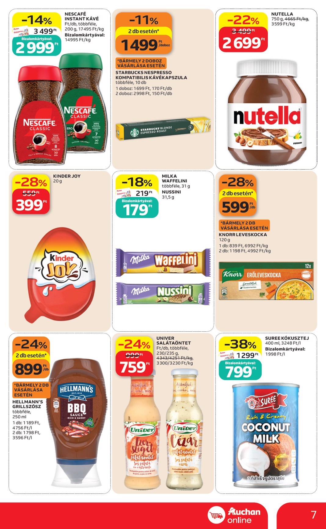 auchan - Auchan szupermarket hirdetmény a következő hétre péntektől 2026.08.21.-tól szerdától 2026.08.26.-ig - page: 7