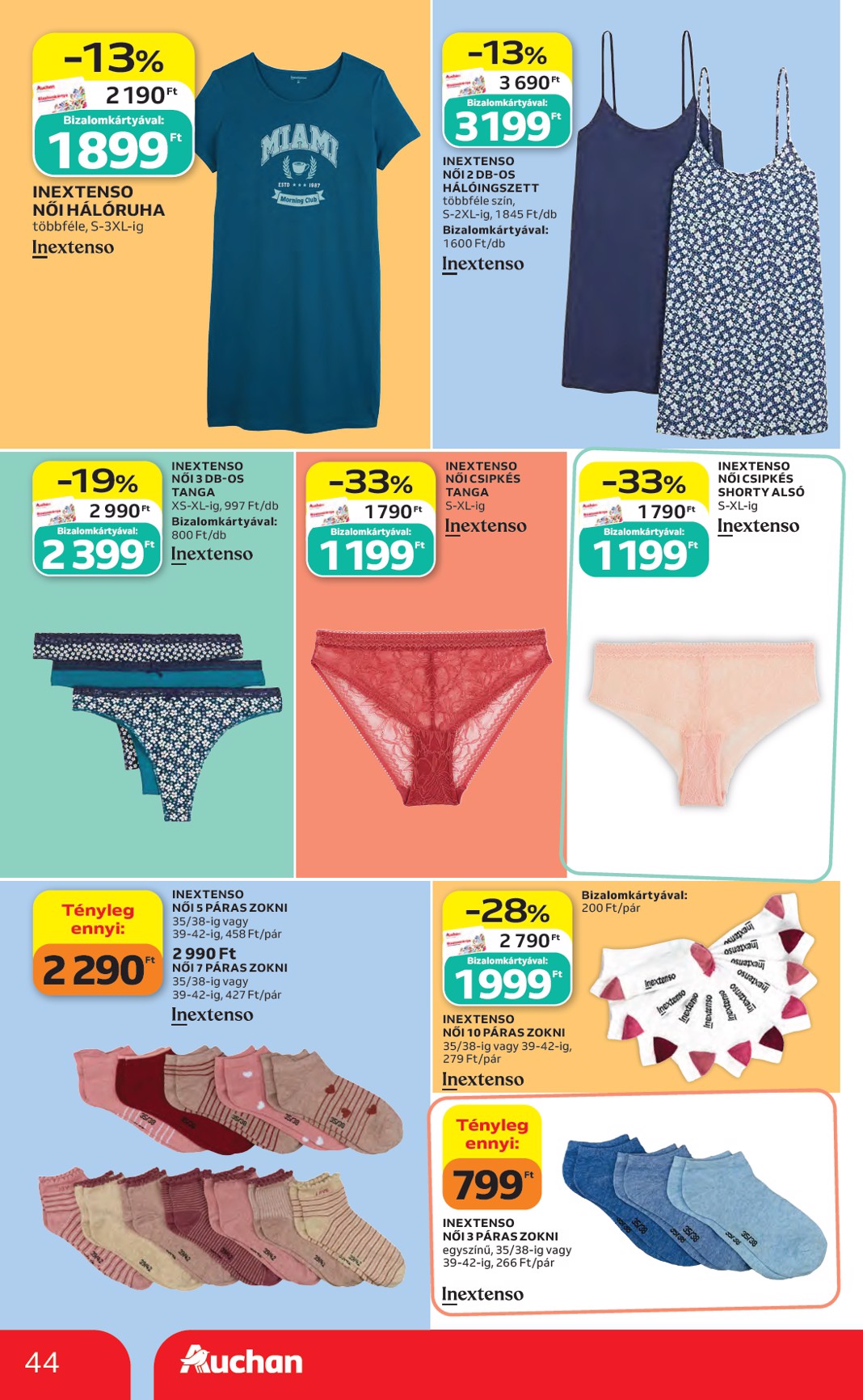 auchan - A jövőbeli Auchan Hipermarket akciós újság csütörtöktől 2026.08.27.-tól szerdától 2026.09.02.-ig érvényes. - page: 44