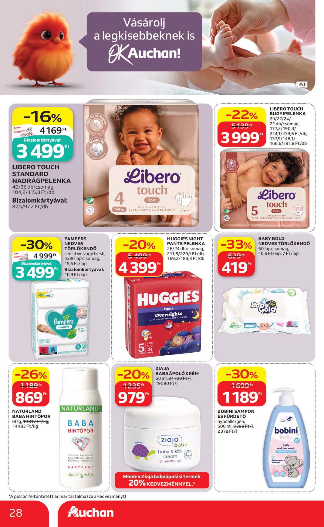 auchan - A jövőbeli Auchan Hipermarket akciós újság csütörtöktől 2026.08.27.-tól szerdától 2026.09.02.-ig érvényes. - page: 28