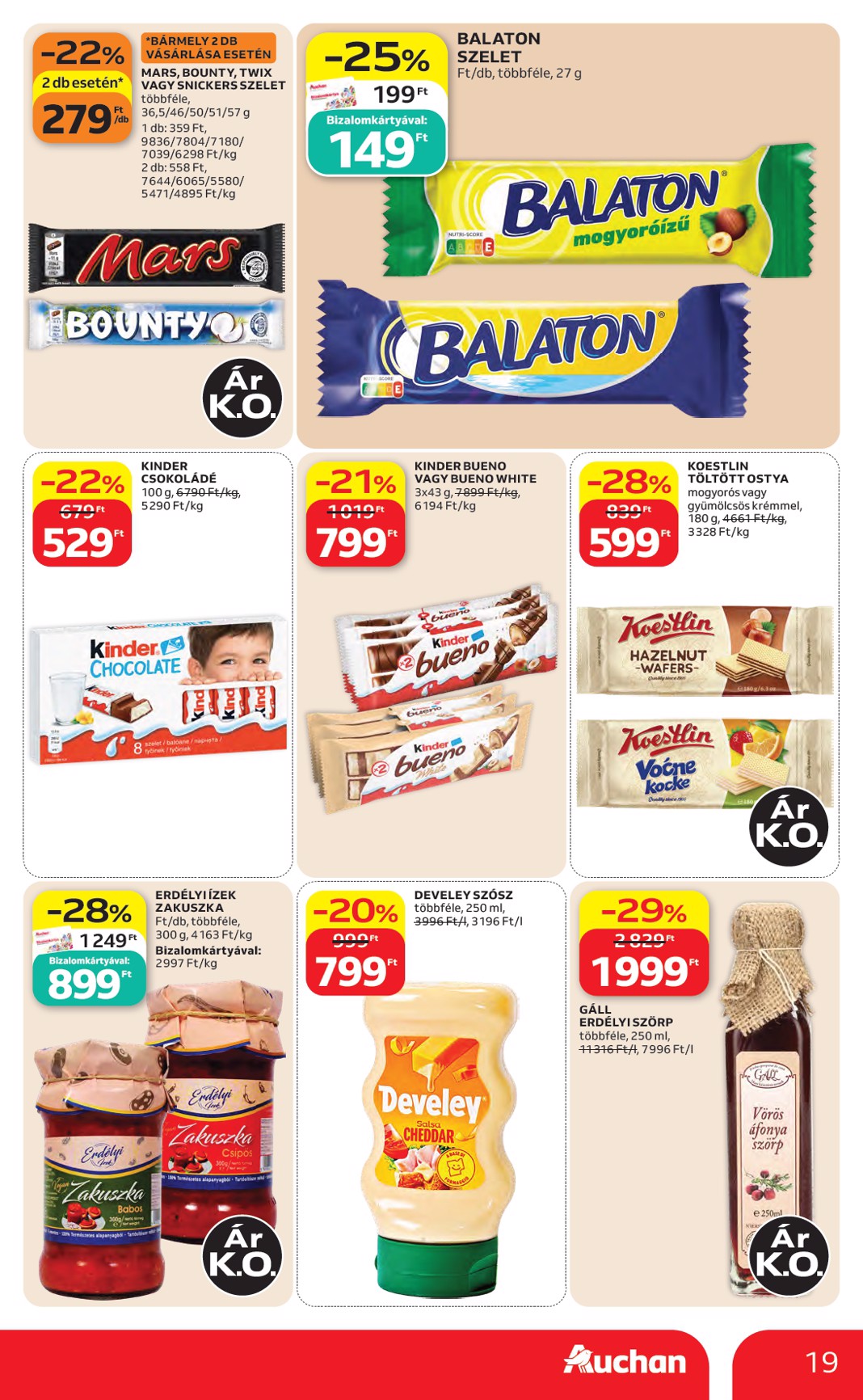 auchan - A jövőbeli Auchan Hipermarket akciós újság csütörtöktől 2026.08.27.-tól szerdától 2026.09.02.-ig érvényes. - page: 19