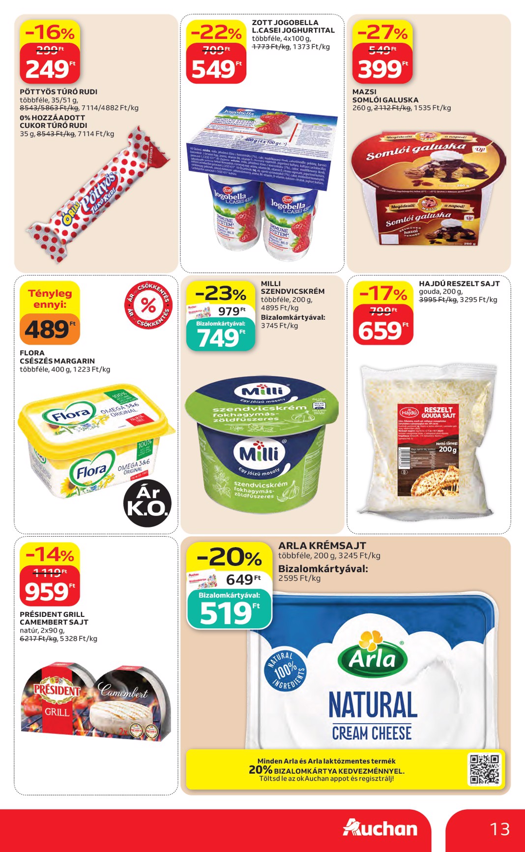 auchan - A jövőbeli Auchan Hipermarket akciós újság csütörtöktől 2026.08.27.-tól szerdától 2026.09.02.-ig érvényes. - page: 13