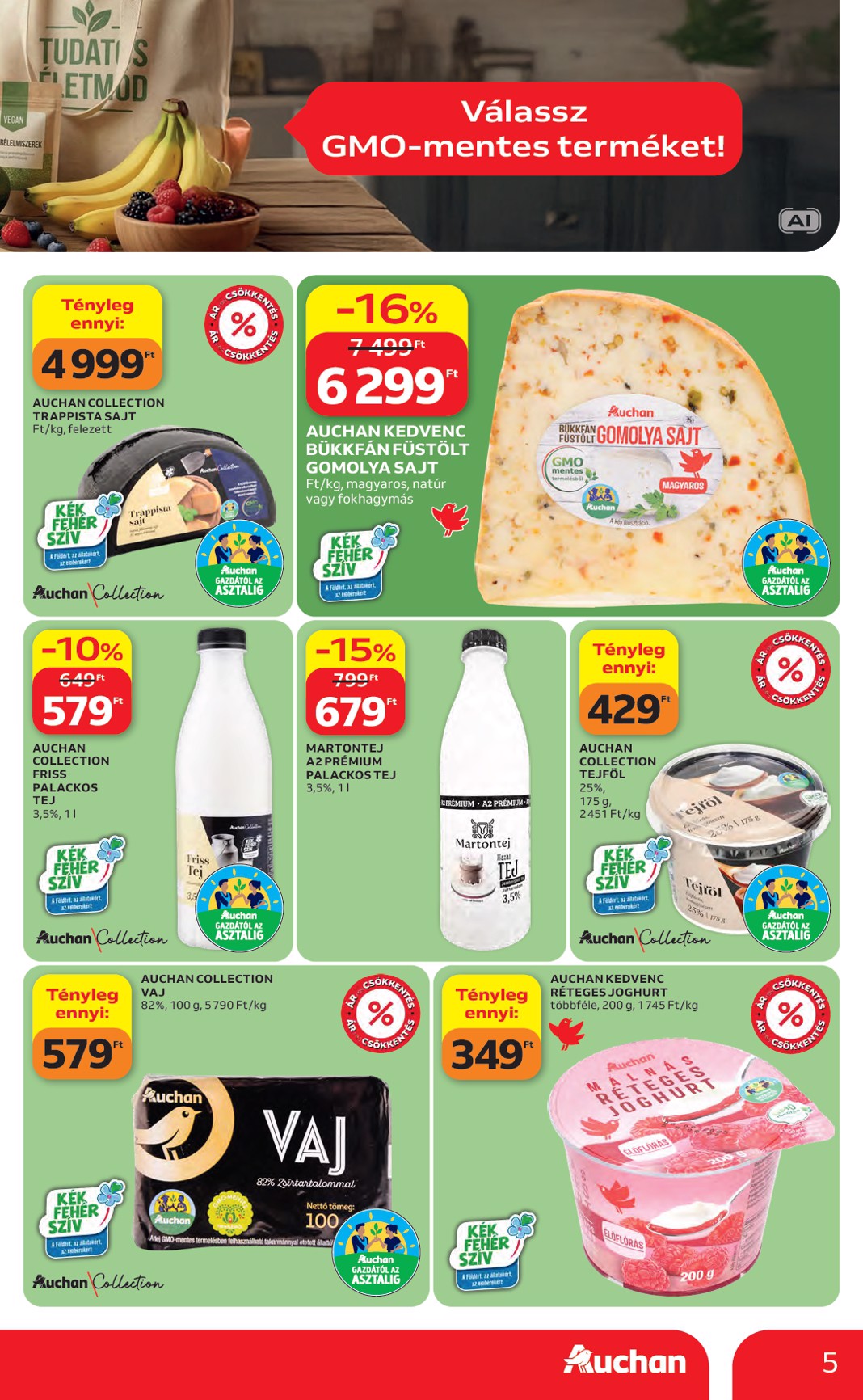 auchan - A jövőbeli Auchan Hipermarket akciós újság csütörtöktől 2026.08.27.-tól szerdától 2026.09.02.-ig érvényes. - page: 5