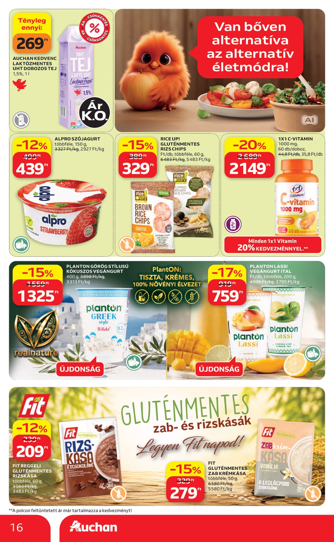 auchan - A jövőbeli Auchan Hipermarket akciós újság csütörtöktől 2026.08.27.-tól szerdától 2026.09.02.-ig érvényes. - page: 16