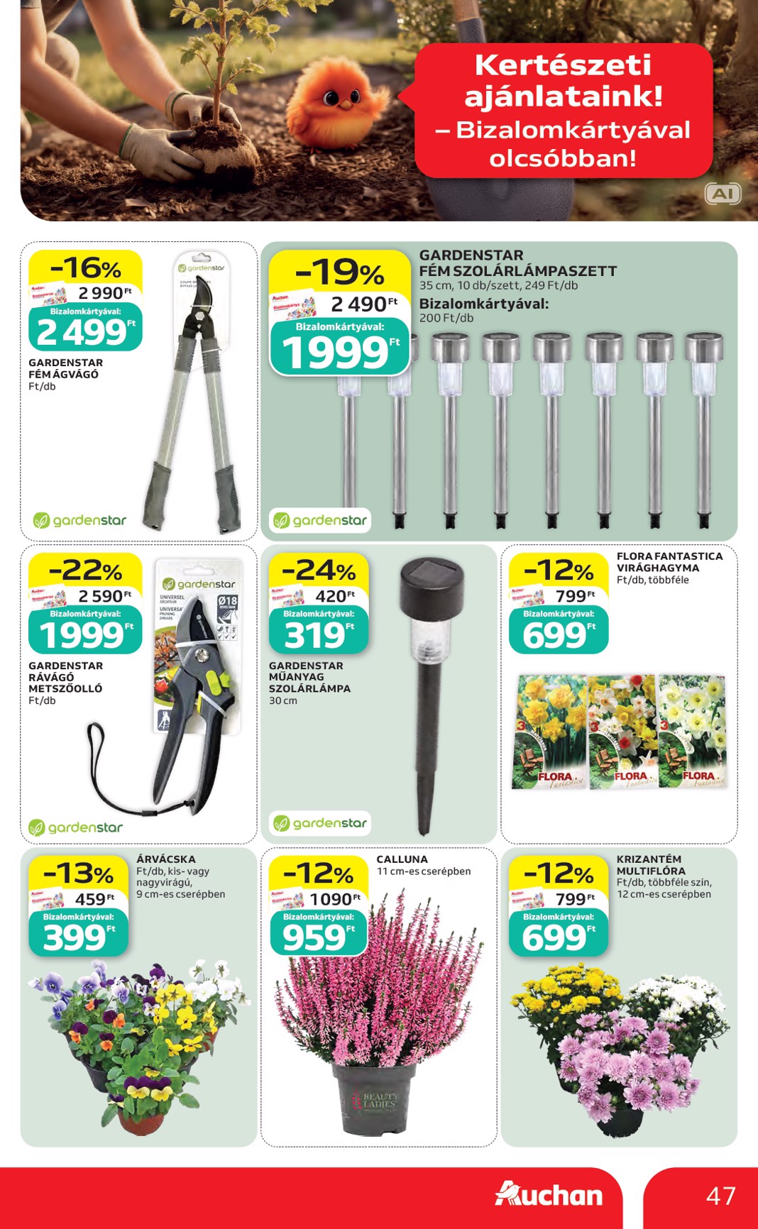auchan - A jövőbeli Auchan Hipermarket akciós újság csütörtöktől 2026.08.27.-tól szerdától 2026.09.02.-ig érvényes. - page: 47