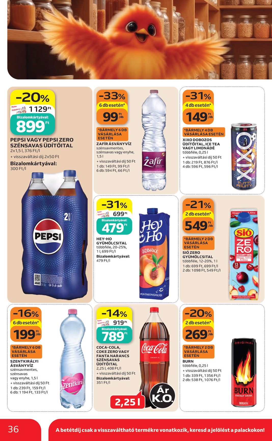 auchan - A jövőbeli Auchan Hipermarket akciós újság csütörtöktől 2026.08.27.-tól szerdától 2026.09.02.-ig érvényes. - page: 36