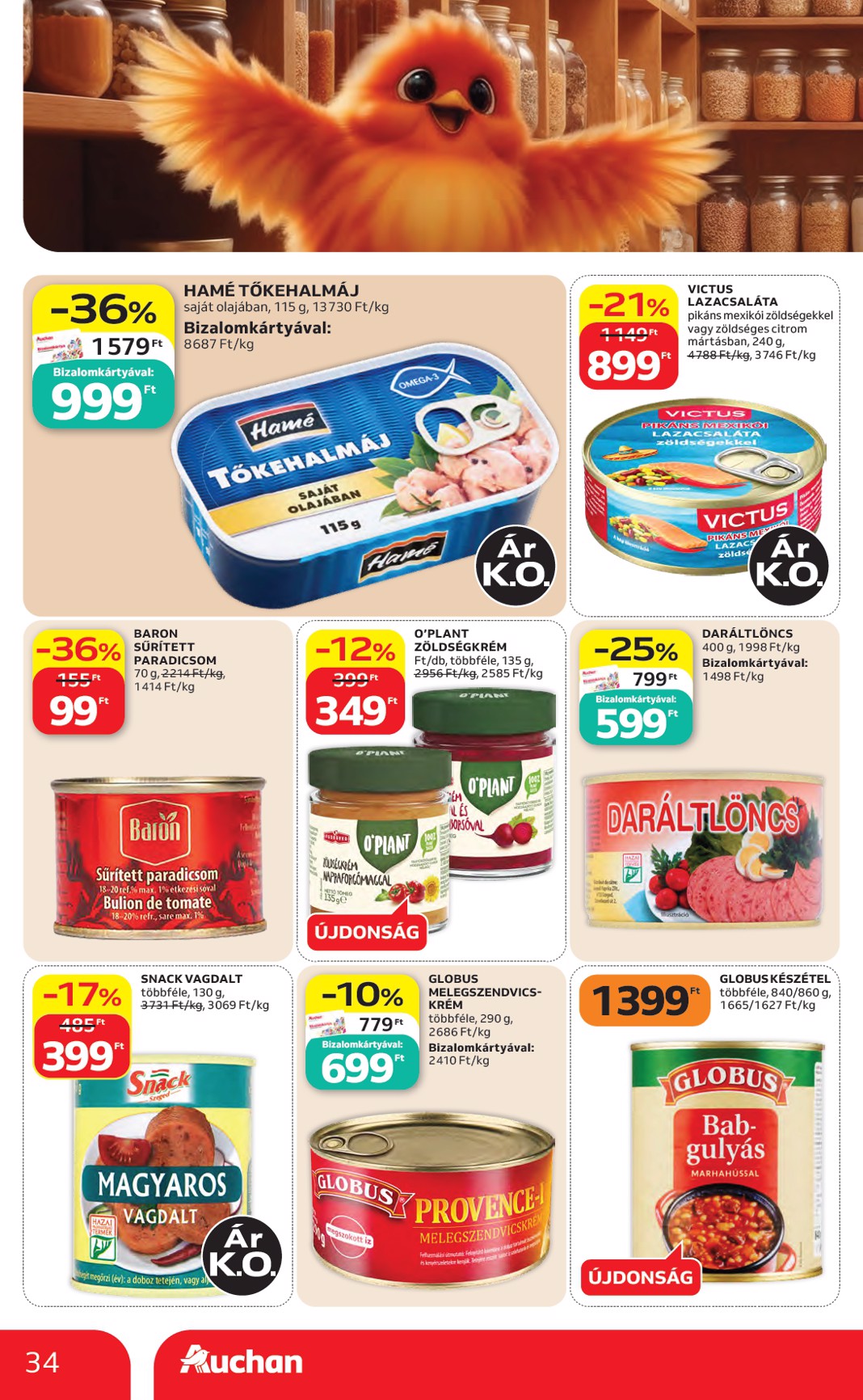auchan - A jövőbeli Auchan Hipermarket akciós újság csütörtöktől 2026.08.27.-tól szerdától 2026.09.02.-ig érvényes. - page: 34