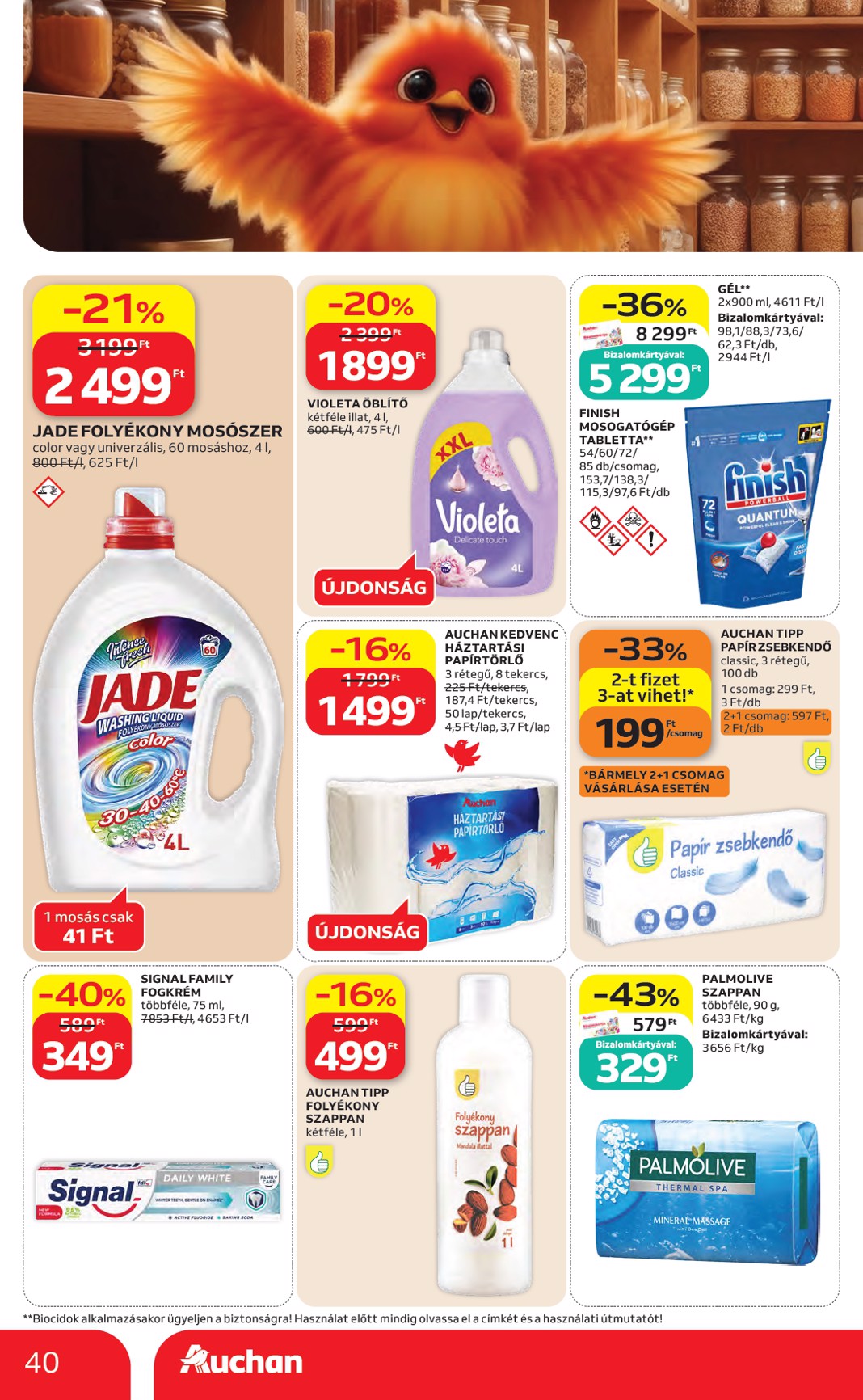 auchan - A jövőbeli Auchan Hipermarket akciós újság csütörtöktől 2026.08.27.-tól szerdától 2026.09.02.-ig érvényes. - page: 40