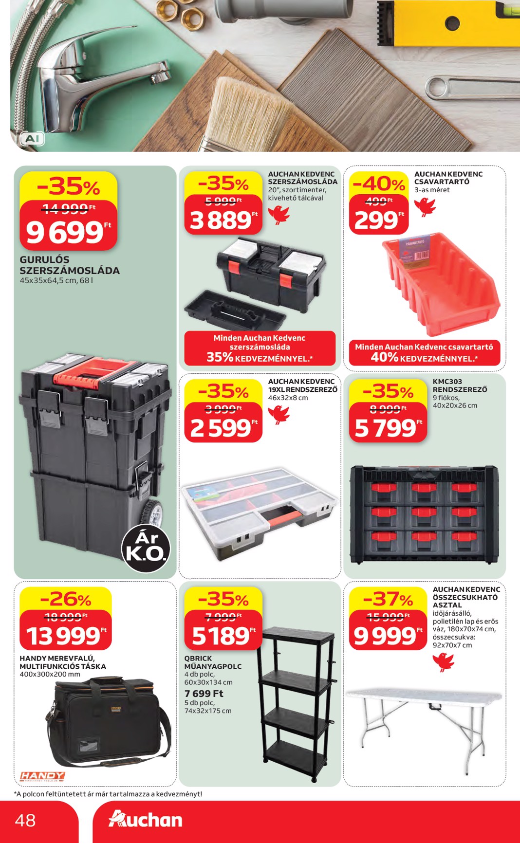 auchan - A jövőbeli Auchan Hipermarket akciós újság csütörtöktől 2026.08.27.-tól szerdától 2026.09.02.-ig érvényes. - page: 48