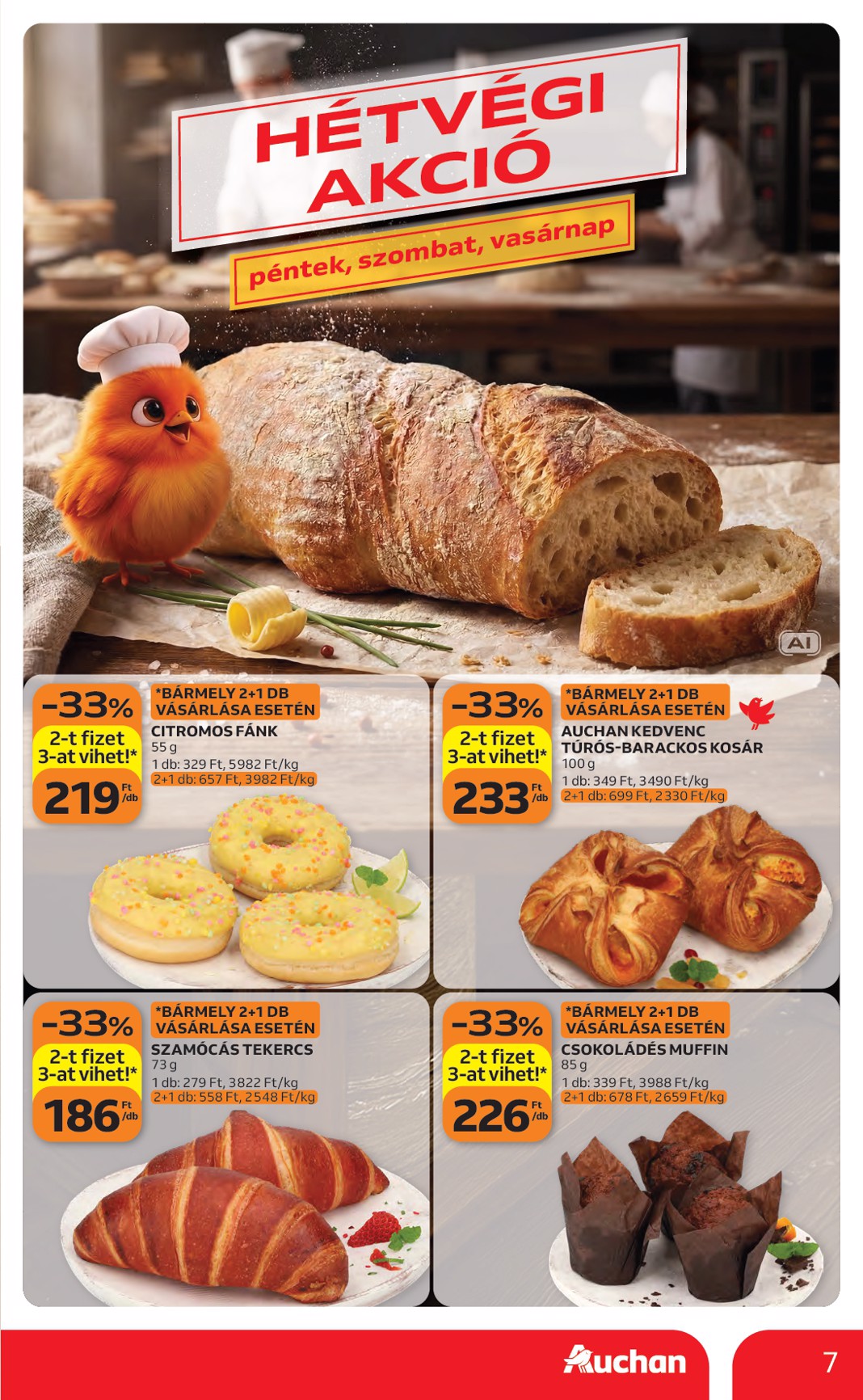 auchan - A jövőbeli Auchan Hipermarket akciós újság csütörtöktől 2026.08.27.-tól szerdától 2026.09.02.-ig érvényes. - page: 7