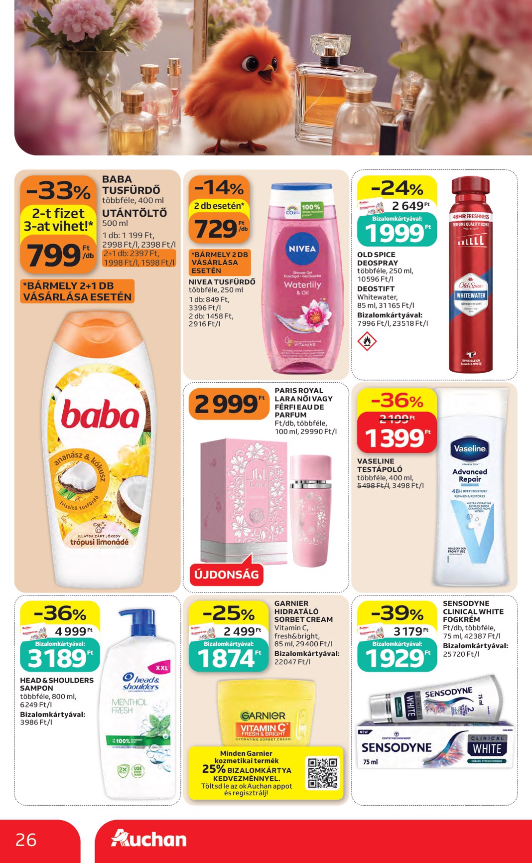 auchan - A jövőbeli Auchan Hipermarket akciós újság csütörtöktől 2026.08.27.-tól szerdától 2026.09.02.-ig érvényes. - page: 26