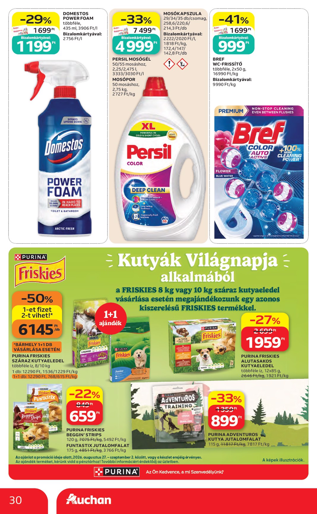 auchan - A jövőbeli Auchan Hipermarket akciós újság csütörtöktől 2026.08.27.-tól szerdától 2026.09.02.-ig érvényes. - page: 30