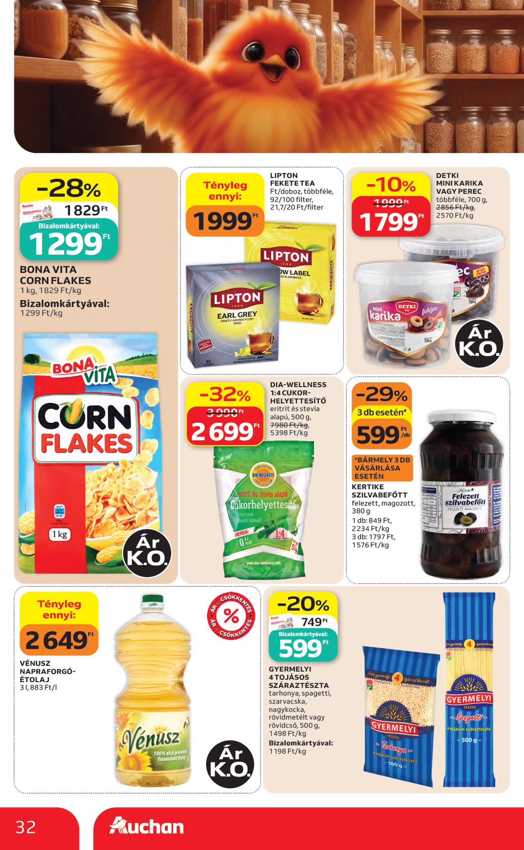 auchan - A jövőbeli Auchan Hipermarket akciós újság csütörtöktől 2026.08.27.-tól szerdától 2026.09.02.-ig érvényes. - page: 32