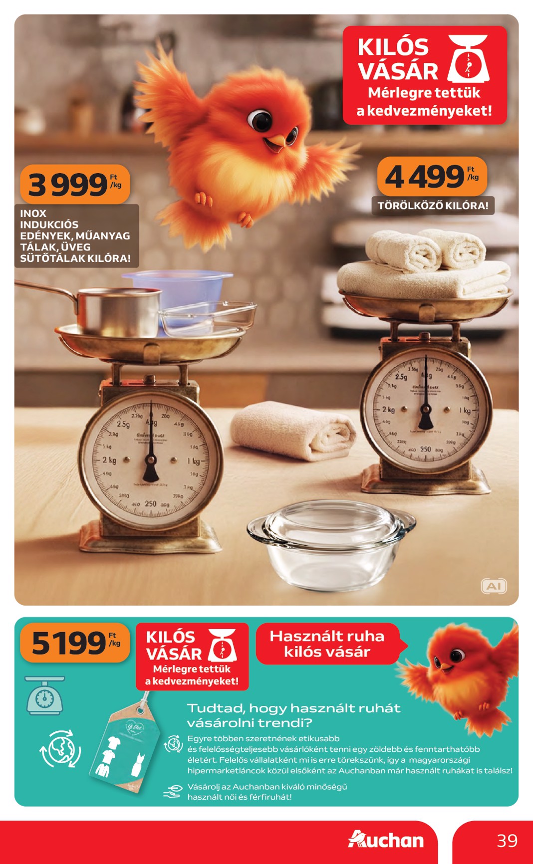 auchan - A jövőbeli Auchan Hipermarket akciós újság csütörtöktől 2026.08.27.-tól szerdától 2026.09.02.-ig érvényes. - page: 39