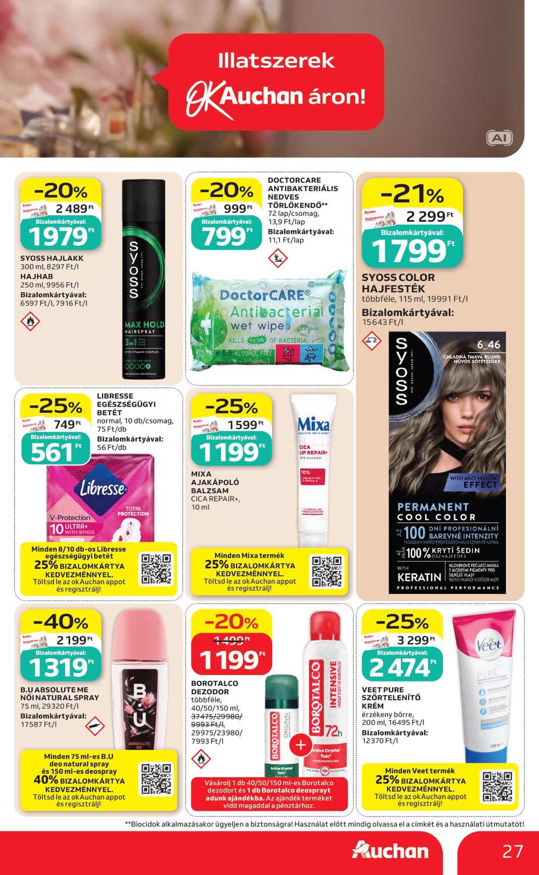 auchan - A jövőbeli Auchan Hipermarket akciós újság csütörtöktől 2026.08.27.-tól szerdától 2026.09.02.-ig érvényes. - page: 27