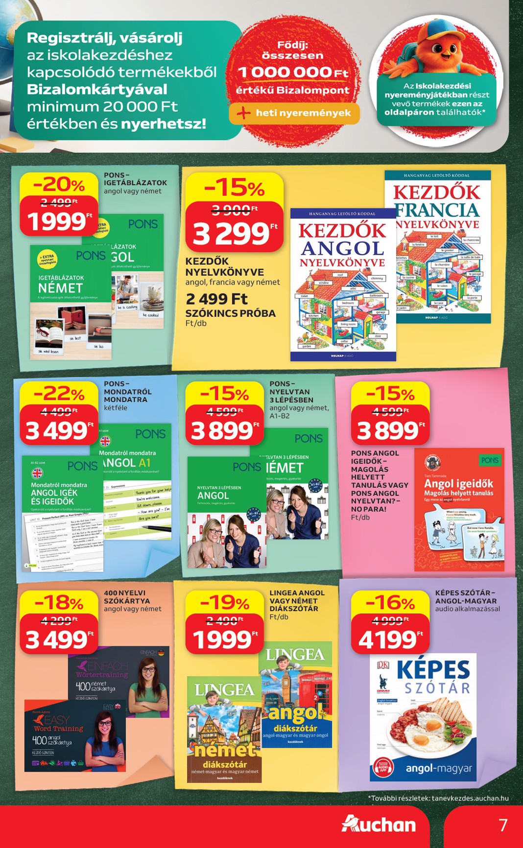 auchan - A jövőbeli Auchan - Iskolakezdés ajánlataink akciós újság csütörtöktől 2026.08.27.-tól szerdától 2026.09.02.-ig érvényes. - page: 7