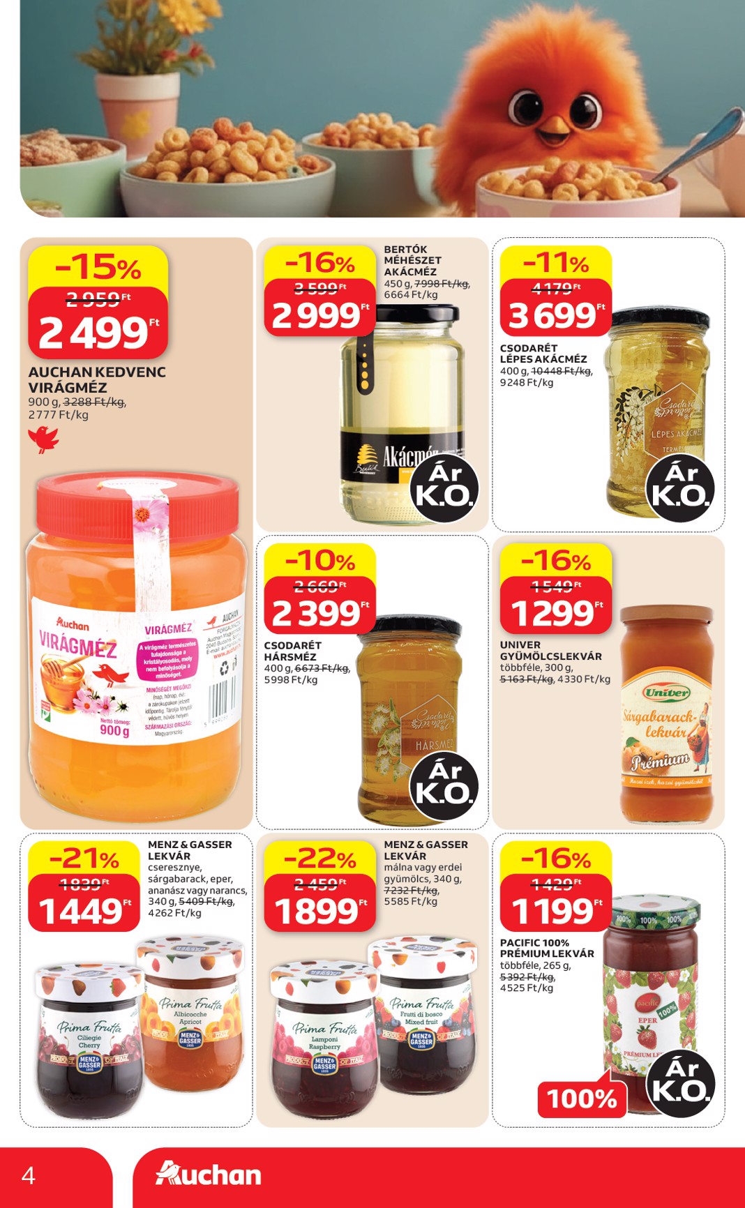 auchan - A jövőbeli Auchan - Reggeli ajánlataink akciós újság csütörtöktől 2026.08.27.-tól szerdától 2026.09.02.-ig érvényes. - page: 4