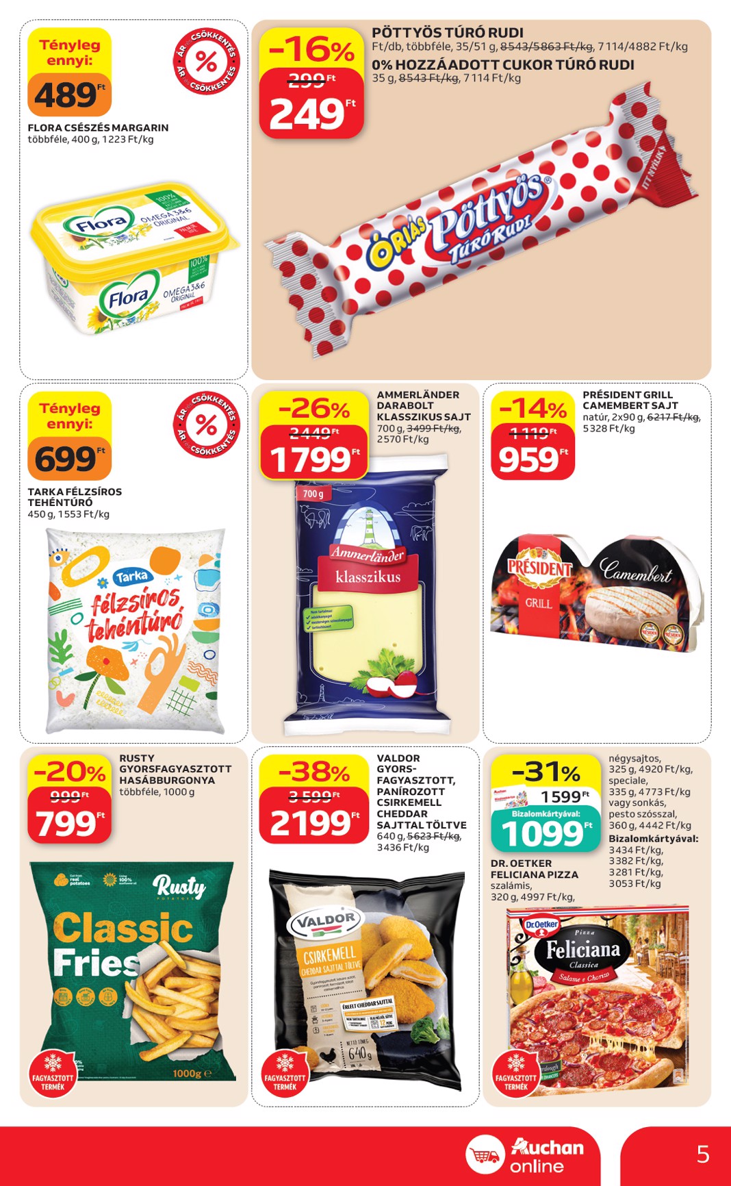 auchan - A jövőbeli Auchan szupermarket akciós újság csütörtöktől 2026.08.27.-tól szerdától 2026.09.02.-ig érvényes. - page: 5