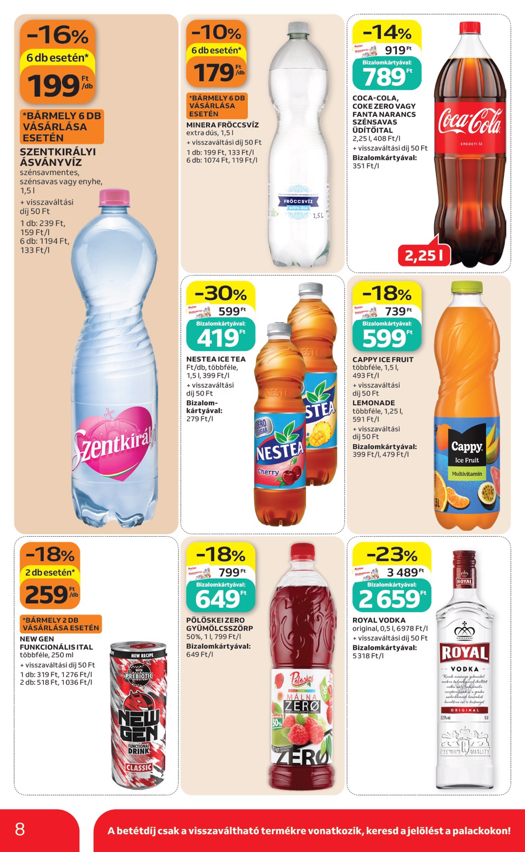 auchan - A jövőbeli Auchan szupermarket akciós újság csütörtöktől 2026.08.27.-tól szerdától 2026.09.02.-ig érvényes. - page: 8
