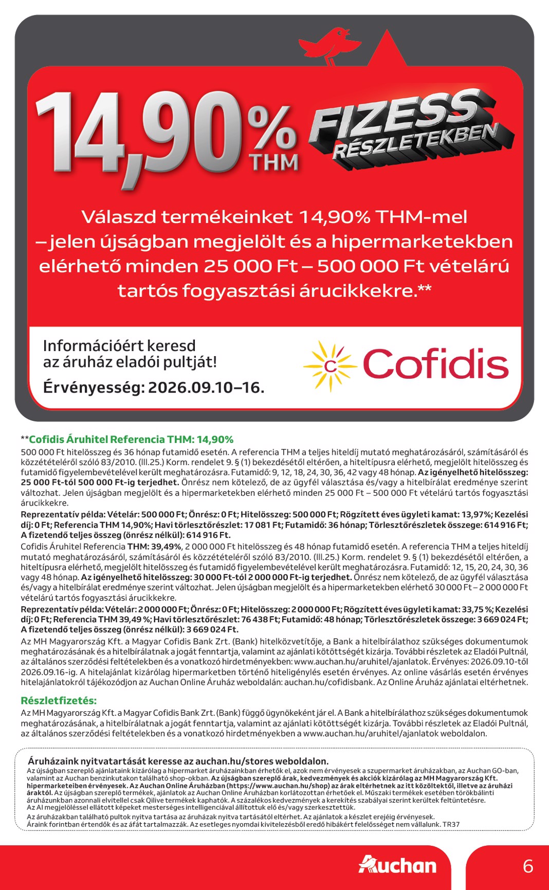 auchan - A jövőbeli Auchan - Konyhai eszköz ajánlataink akciós újság csütörtöktől 2026.09.10.-tól szerdától 2026.09.16.-ig érvényes. - page: 6