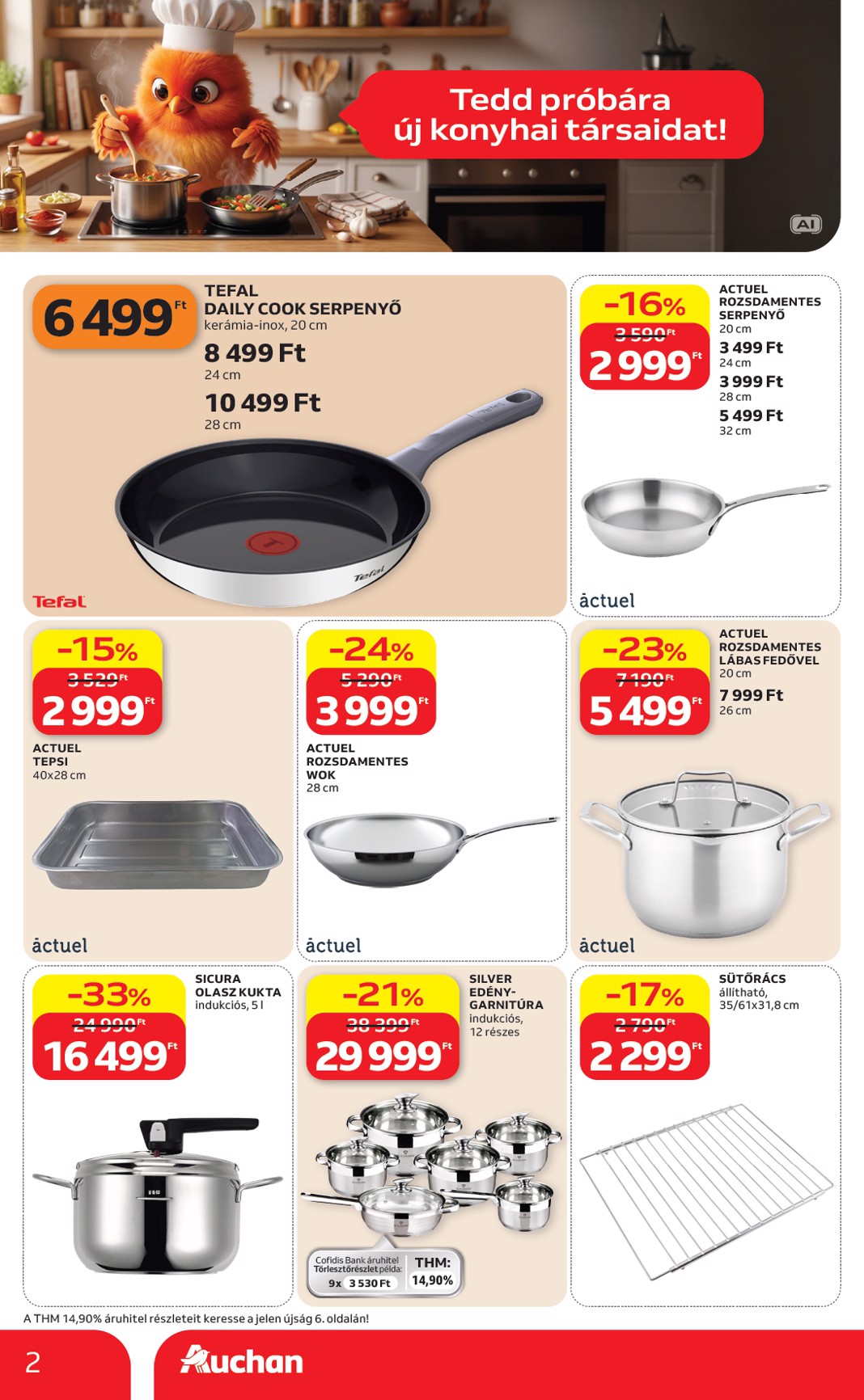 auchan - A jövőbeli Auchan - Konyhai eszköz ajánlataink akciós újság csütörtöktől 2026.09.10.-tól szerdától 2026.09.16.-ig érvényes. - page: 2
