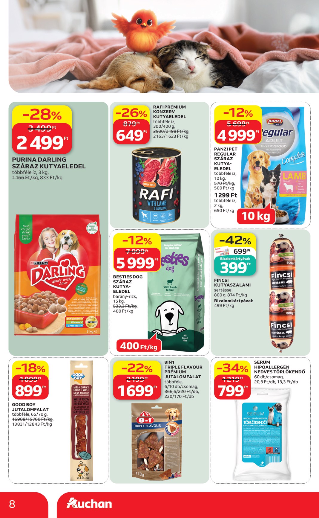 auchan - A jövőbeli Auchan Hipermarket akciós újság csütörtöktől 2026.09.10.-tól szerdától 2026.09.16.-ig érvényes. - page: 8